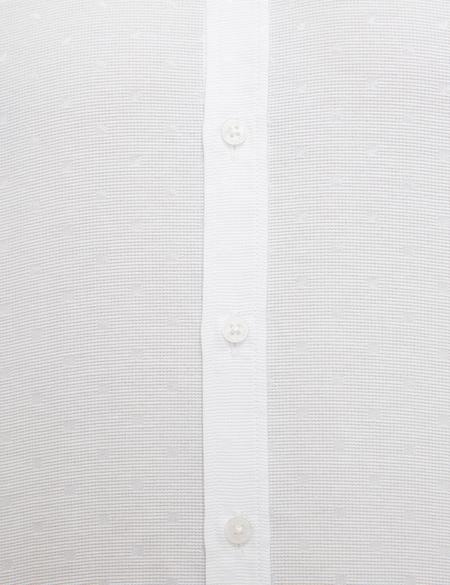 Beyaz Slim Fit Uzun Kollu Gömlek - 50209660007