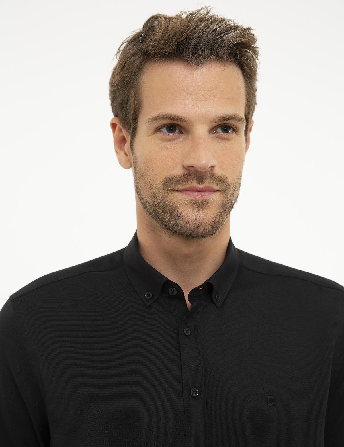 Siyah Slim Fit Gömlek - 50209664016