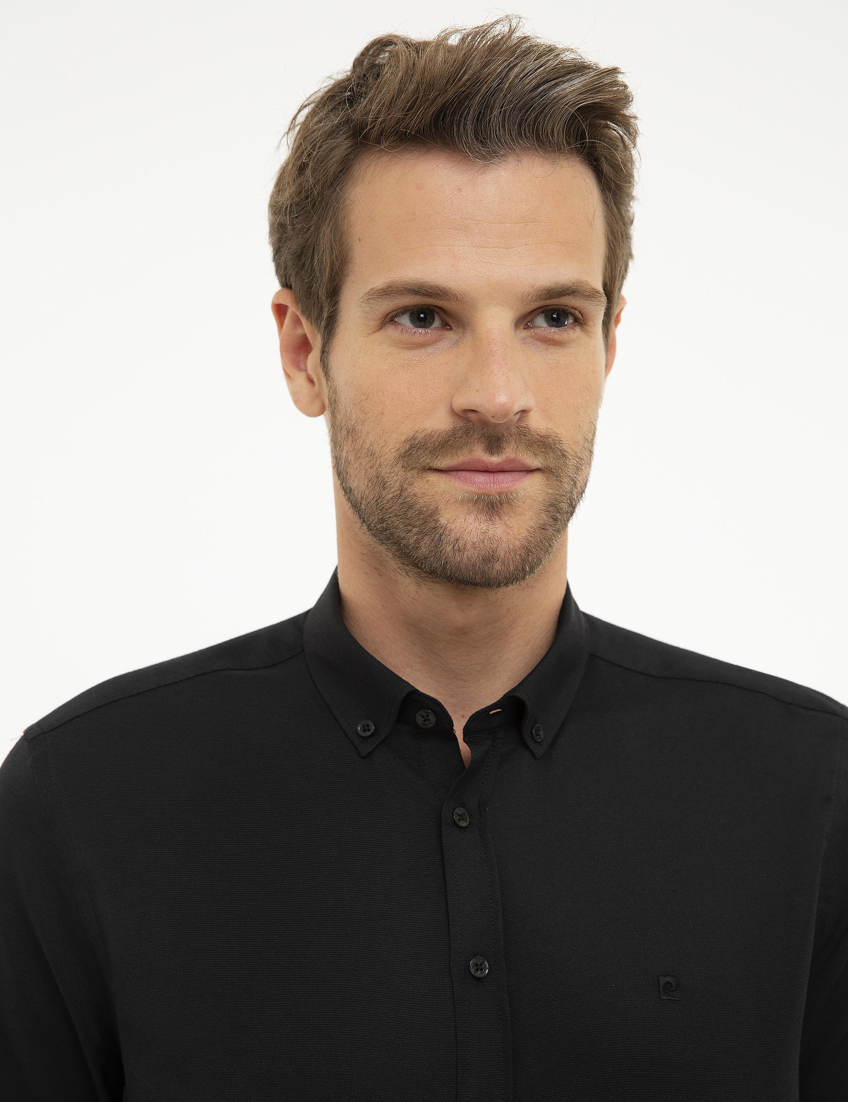 Siyah Slim Fit Gömlek