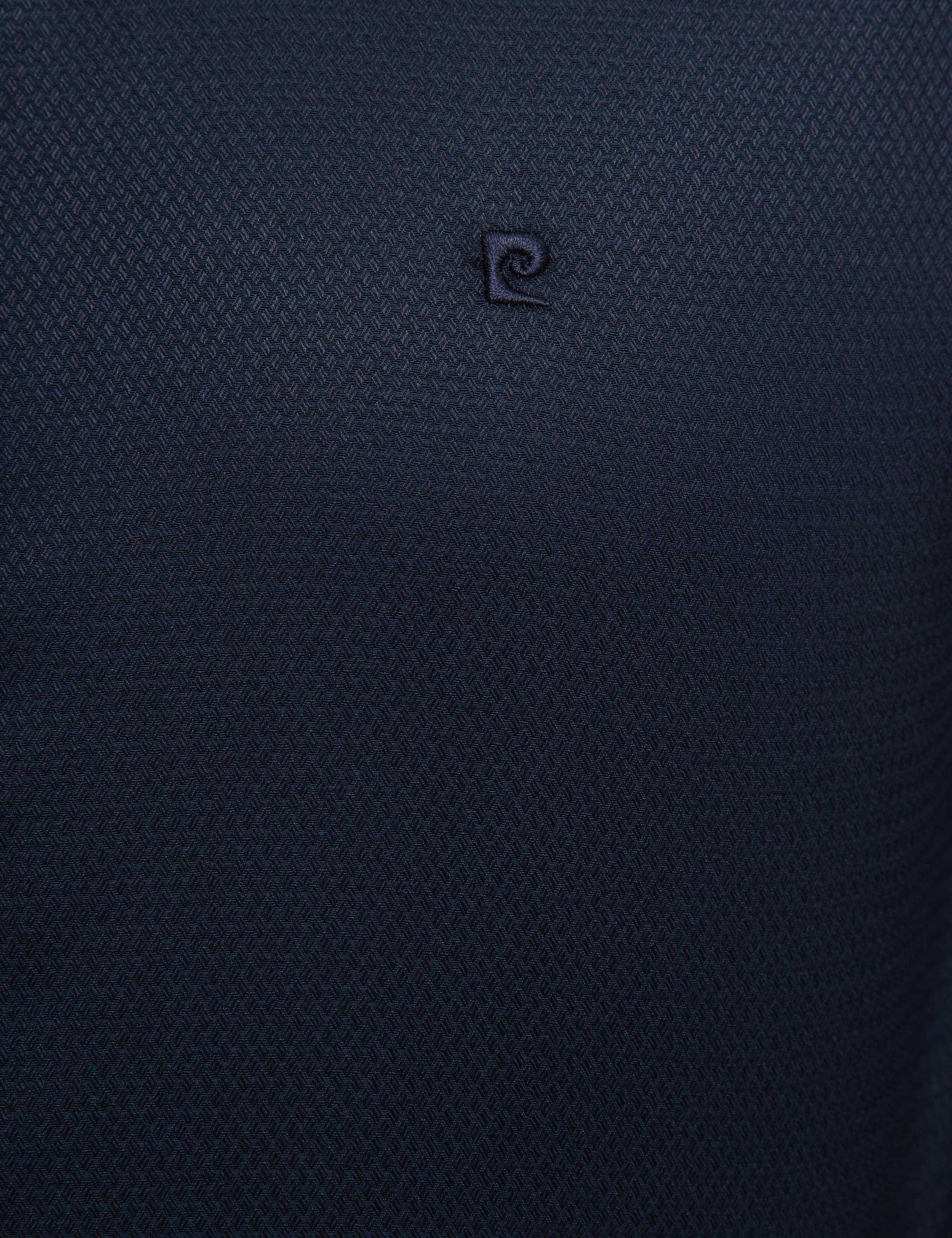 Lacivert Slim Fit Uzun Kollu Gömlek - Image 5