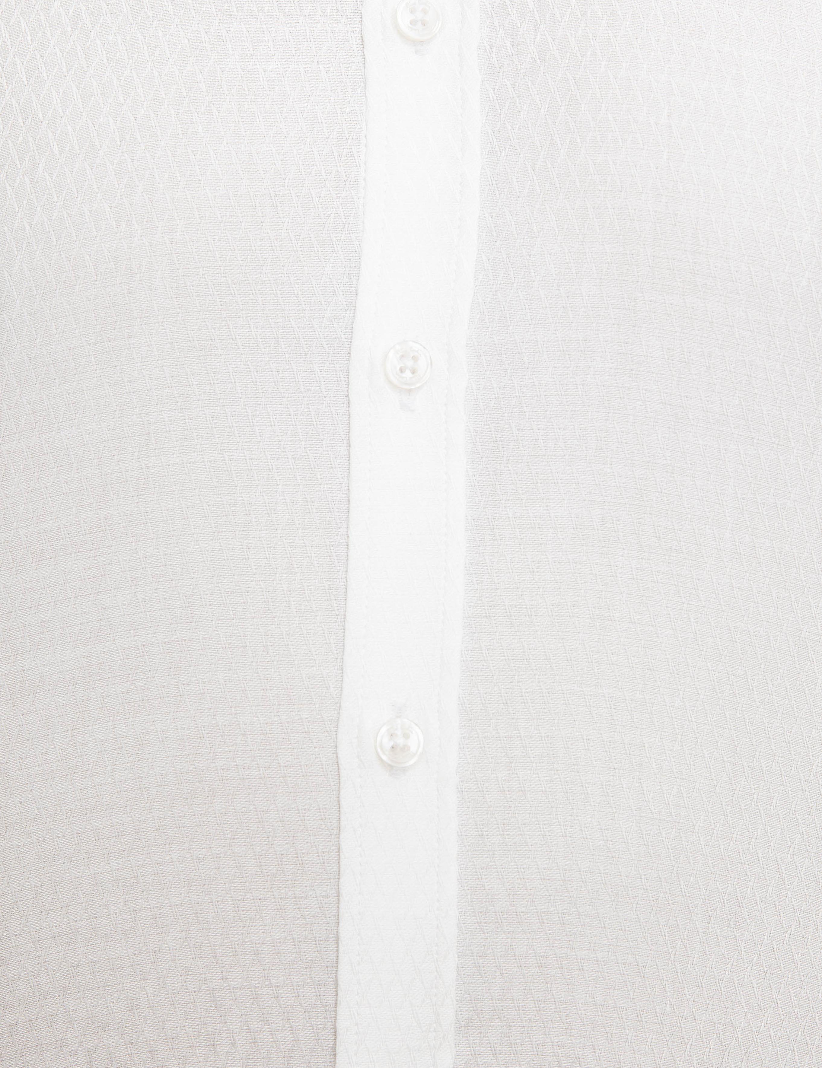 Beyaz Slim Fit Uzun Kollu Gömlek