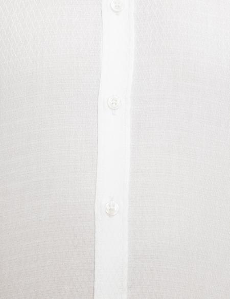 Beyaz Slim Fit Uzun Kollu Gömlek - 50209667006