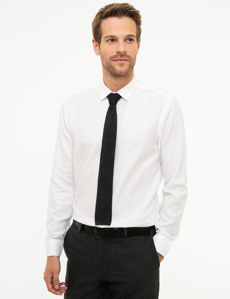 Beyaz Slim Fit Uzun Kollu Gömlek - 50209667006
