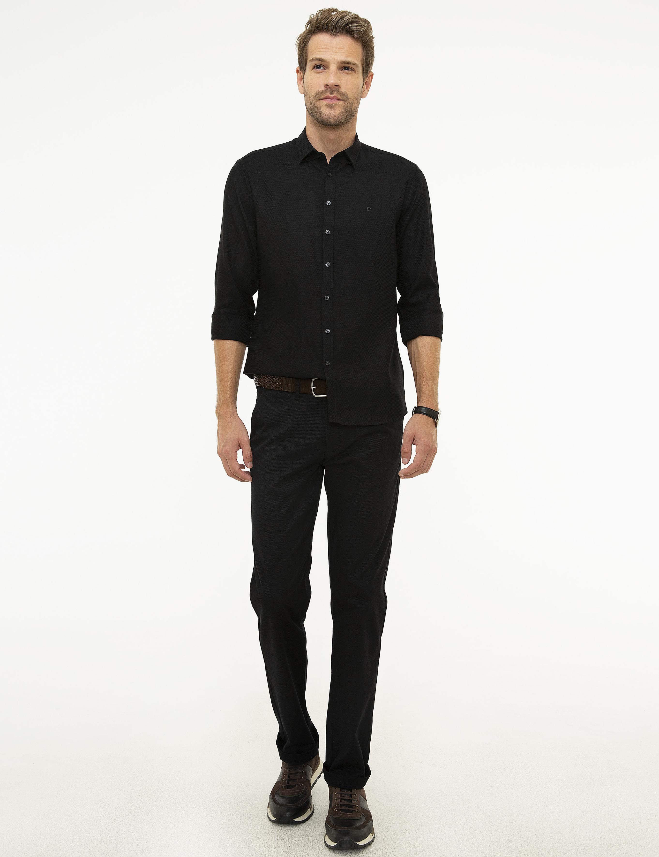 Siyah Slim Fit Gömlek