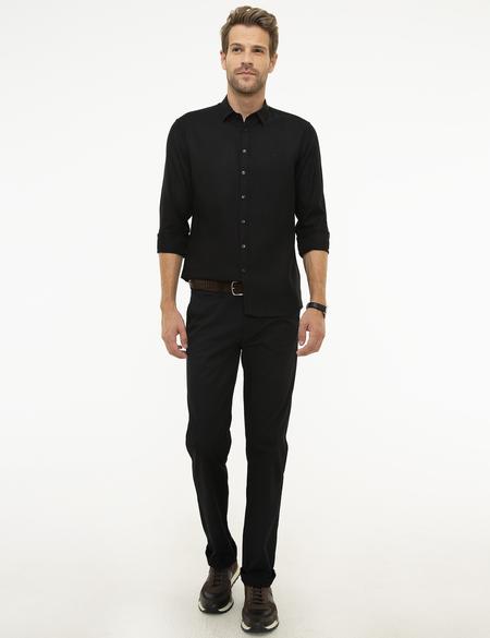 Siyah Slim Fit Gömlek - 50209667036