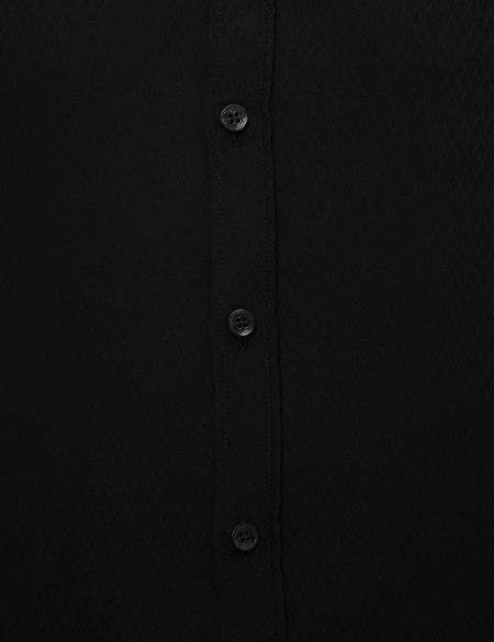 Siyah Slim Fit Gömlek - 50209667036