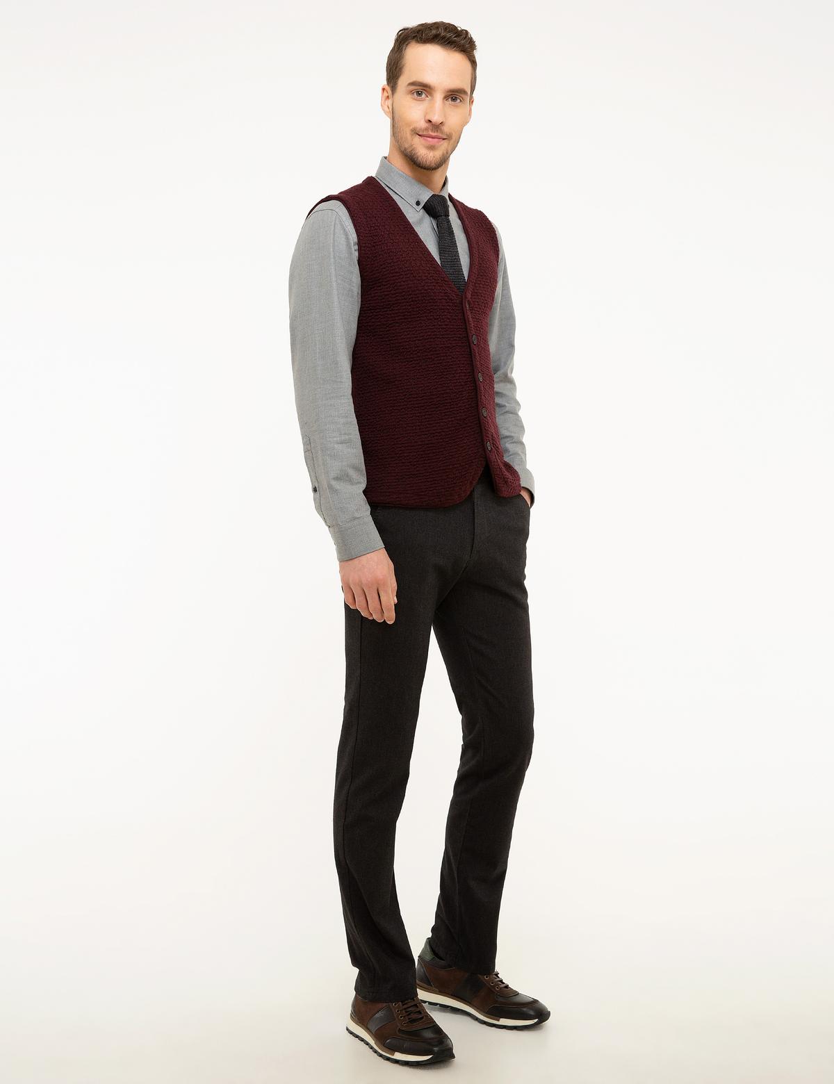 Antrasit Regular Fit Kanvas Pantolon - 50210372007