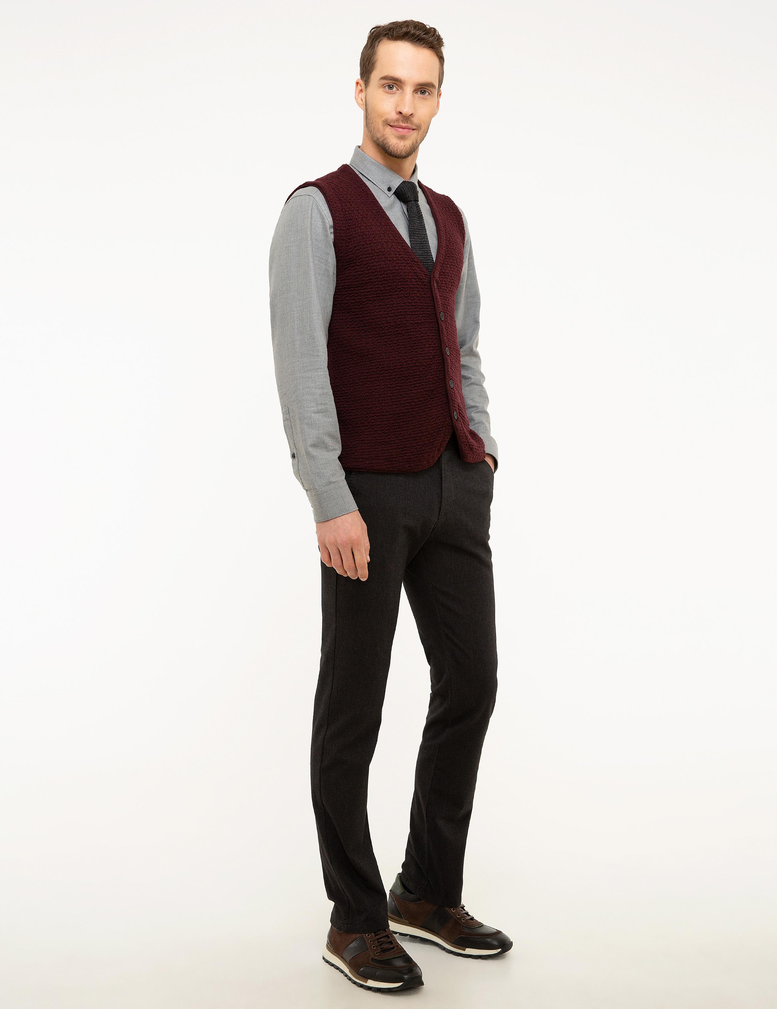 Antrasit Regular Fit Kanvas Pantolon