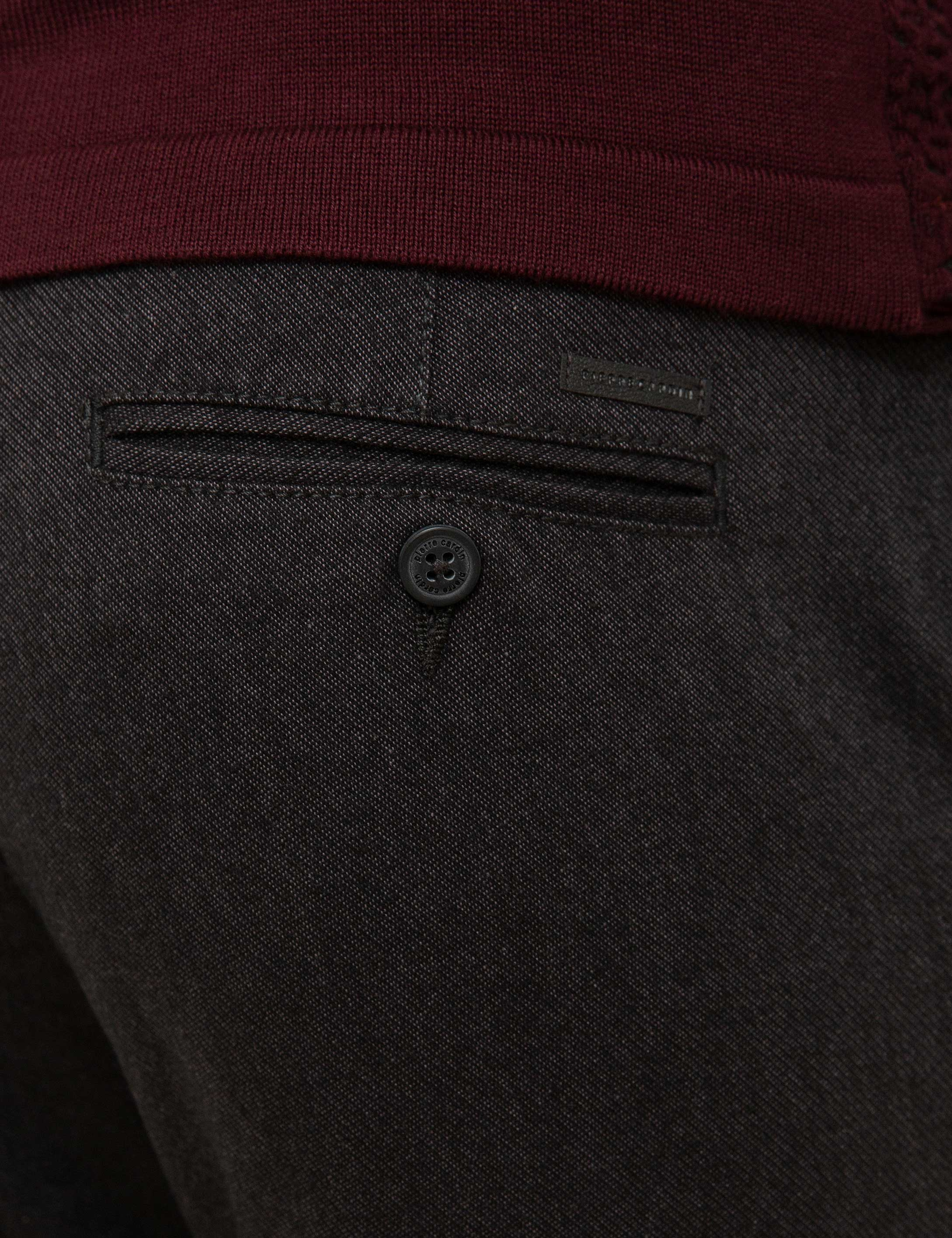 Antrasit Regular Fit Kanvas Pantolon
