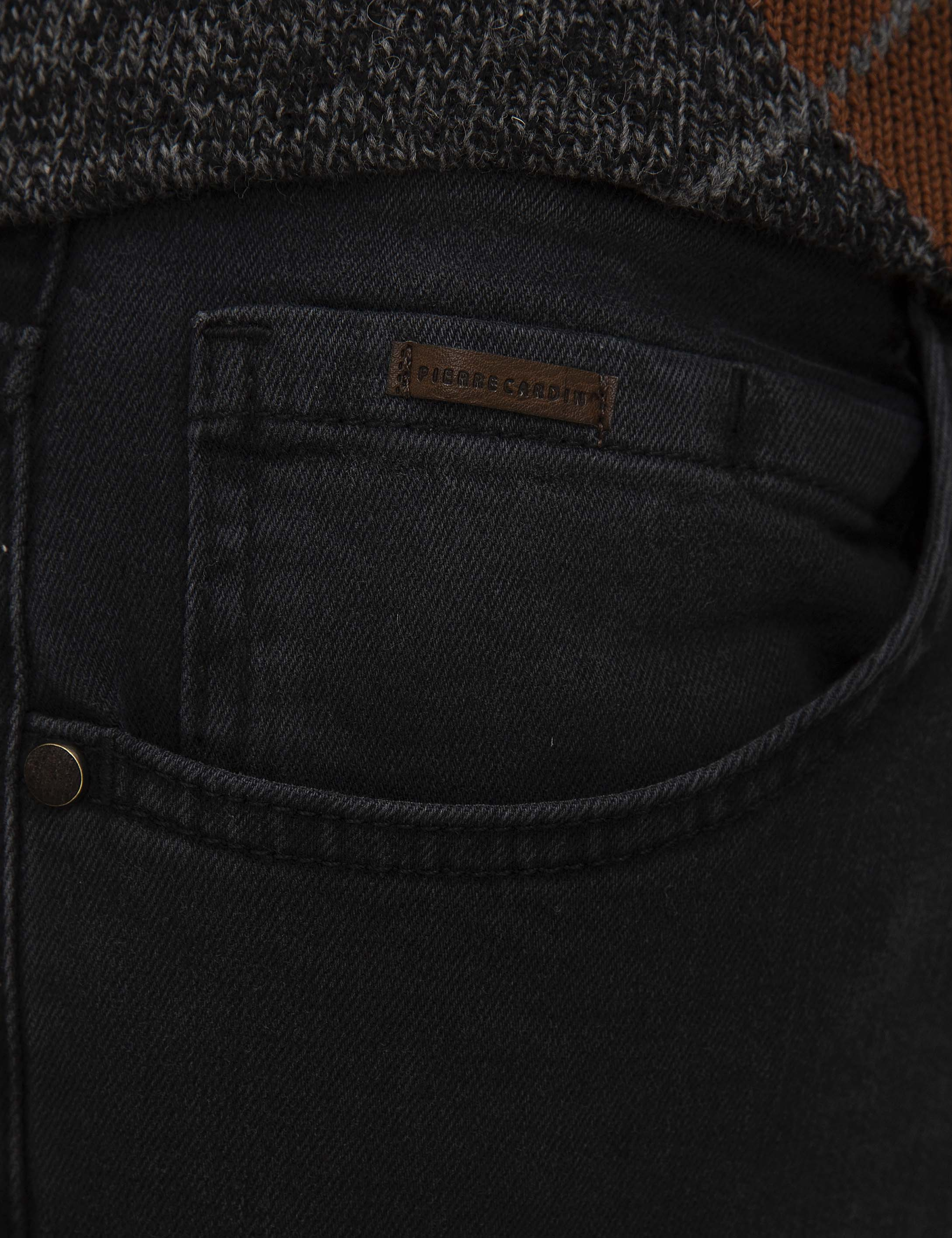 Antrasit Slim Fit Denim Pantolon - Image 4