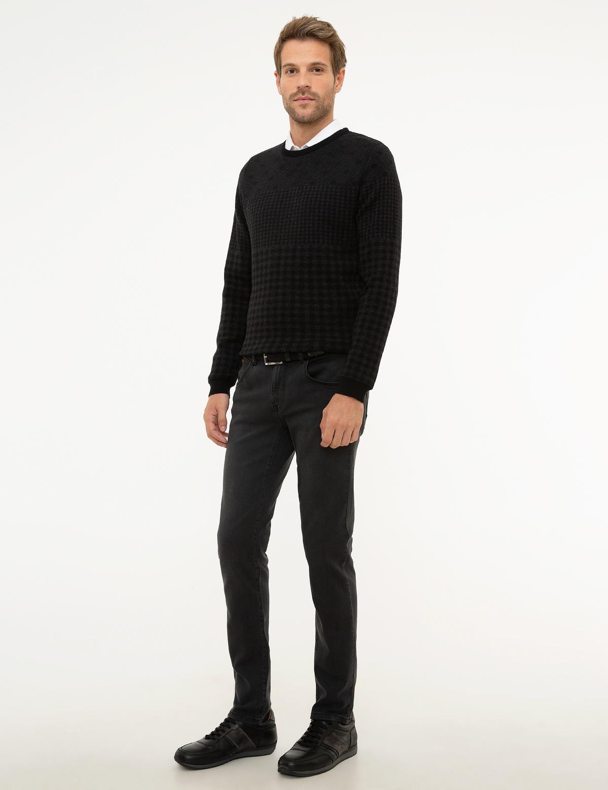 Antrasit Real Slim Fit Denim Pantolon - 50210485036