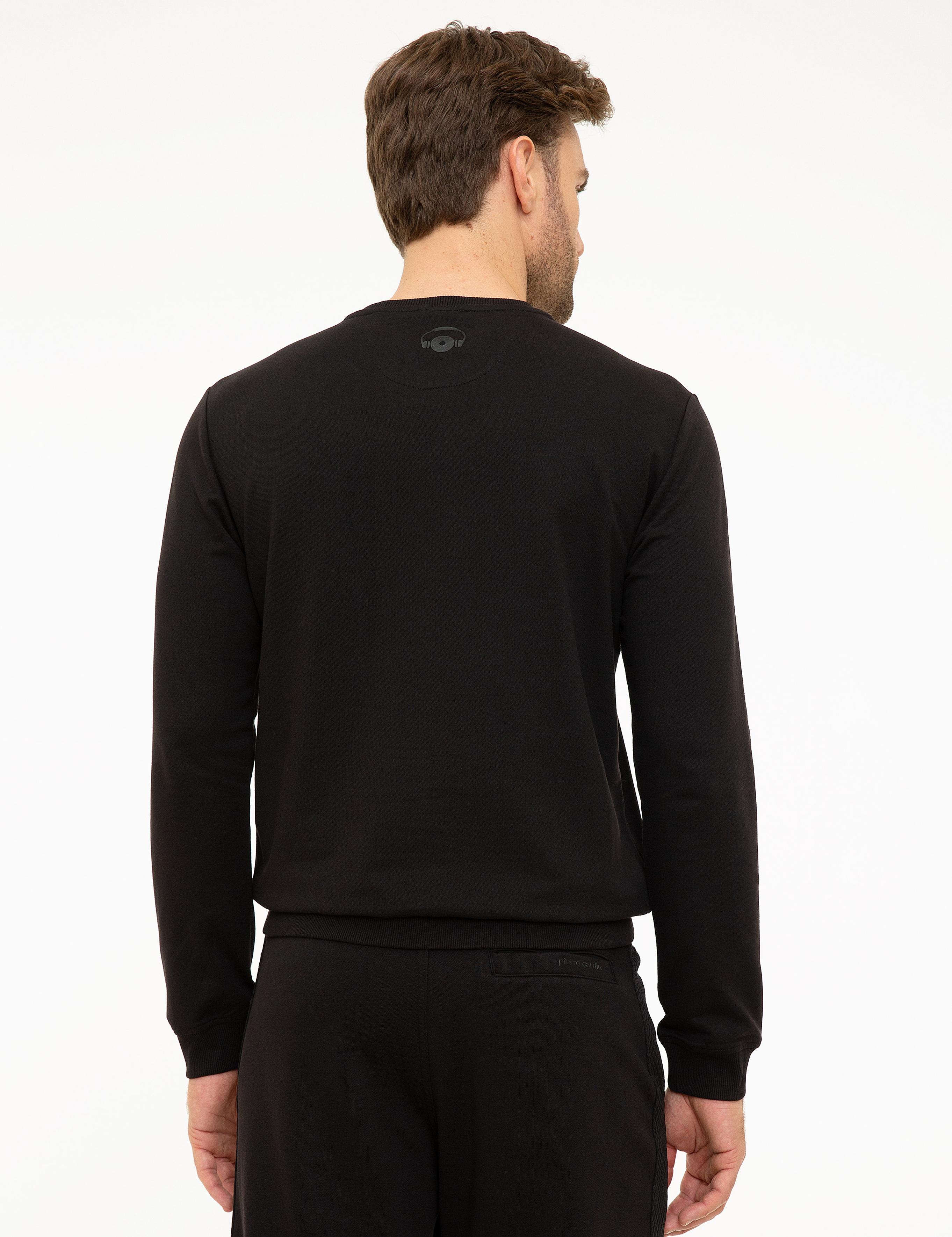 Siyah Slim Fit Sweatshirt