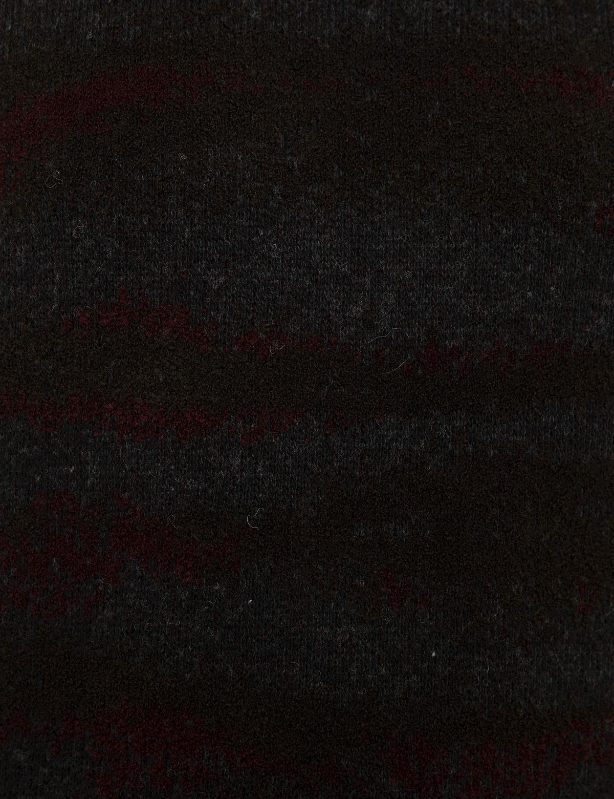 Bordo Slim Fit Bisiklet Yaka Triko Kazak - 50211593006