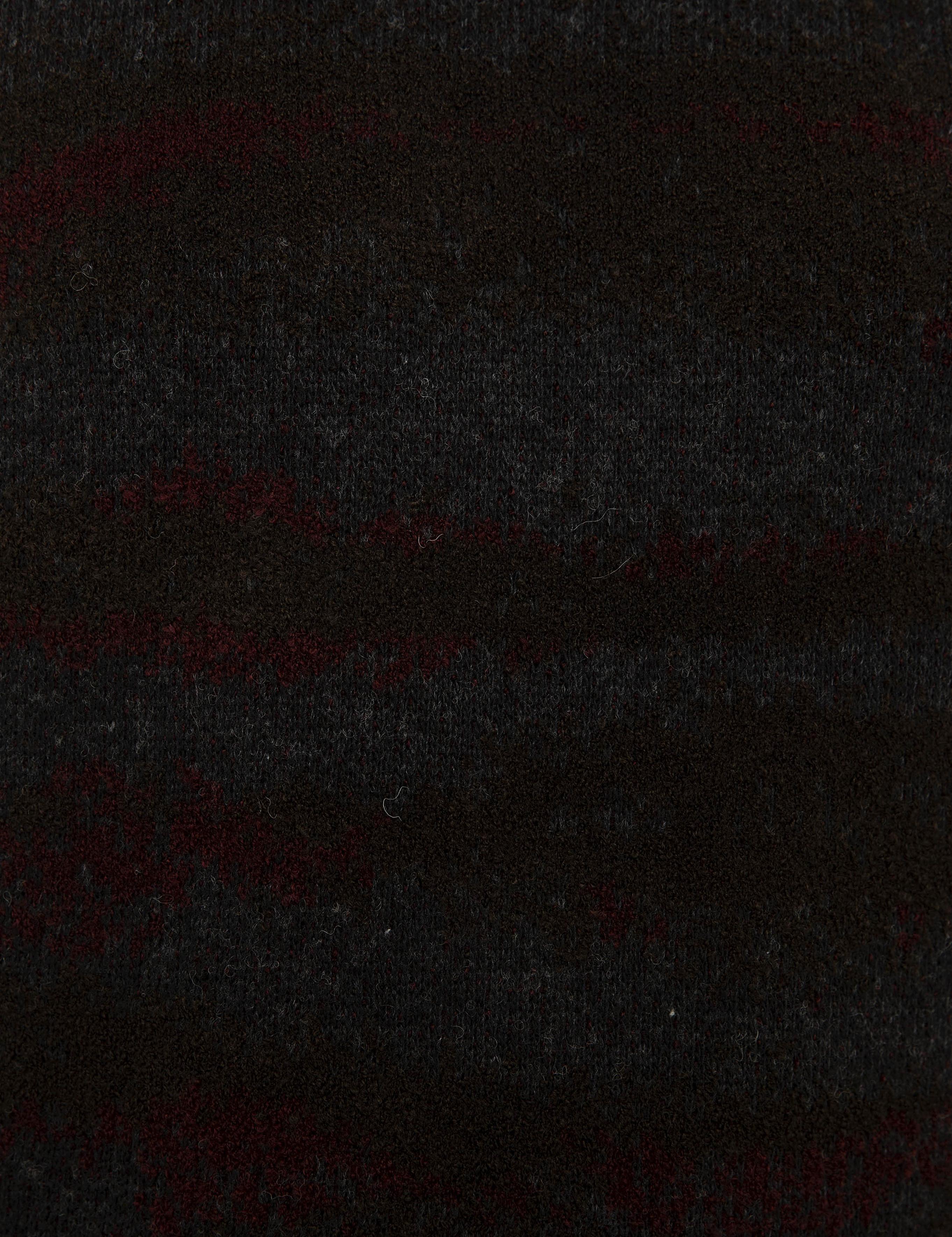 Bordo Slim Fit Bisiklet Yaka Triko Kazak