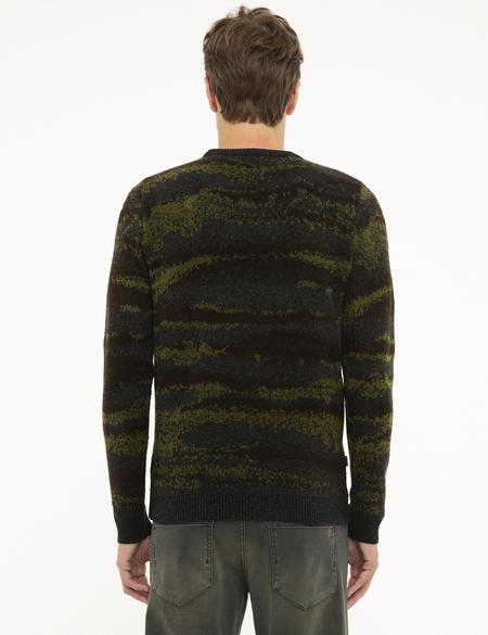 Haki Slim Fit Kazak - 50211593016