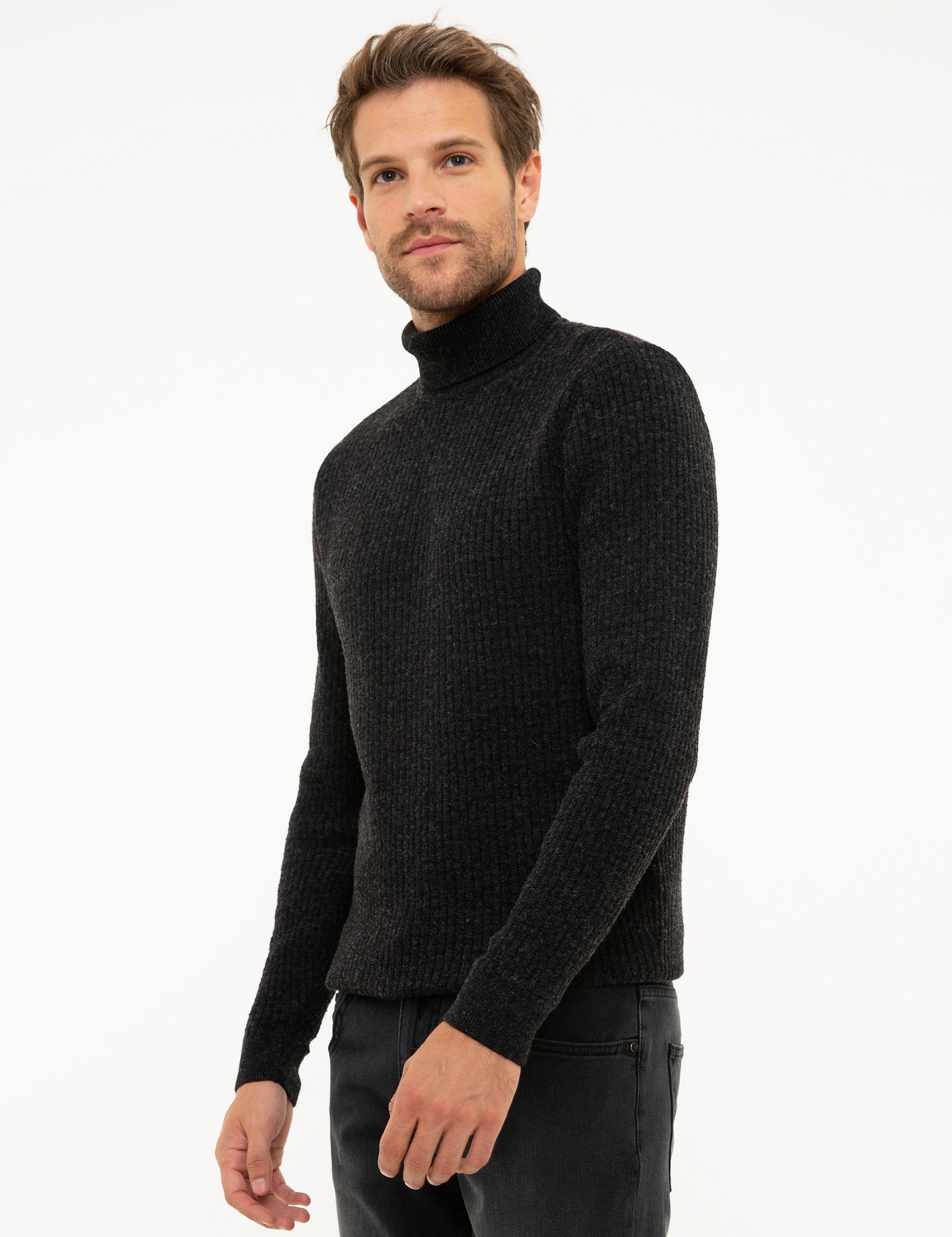 Füme Slim Fit Triko Kazak - Image 3