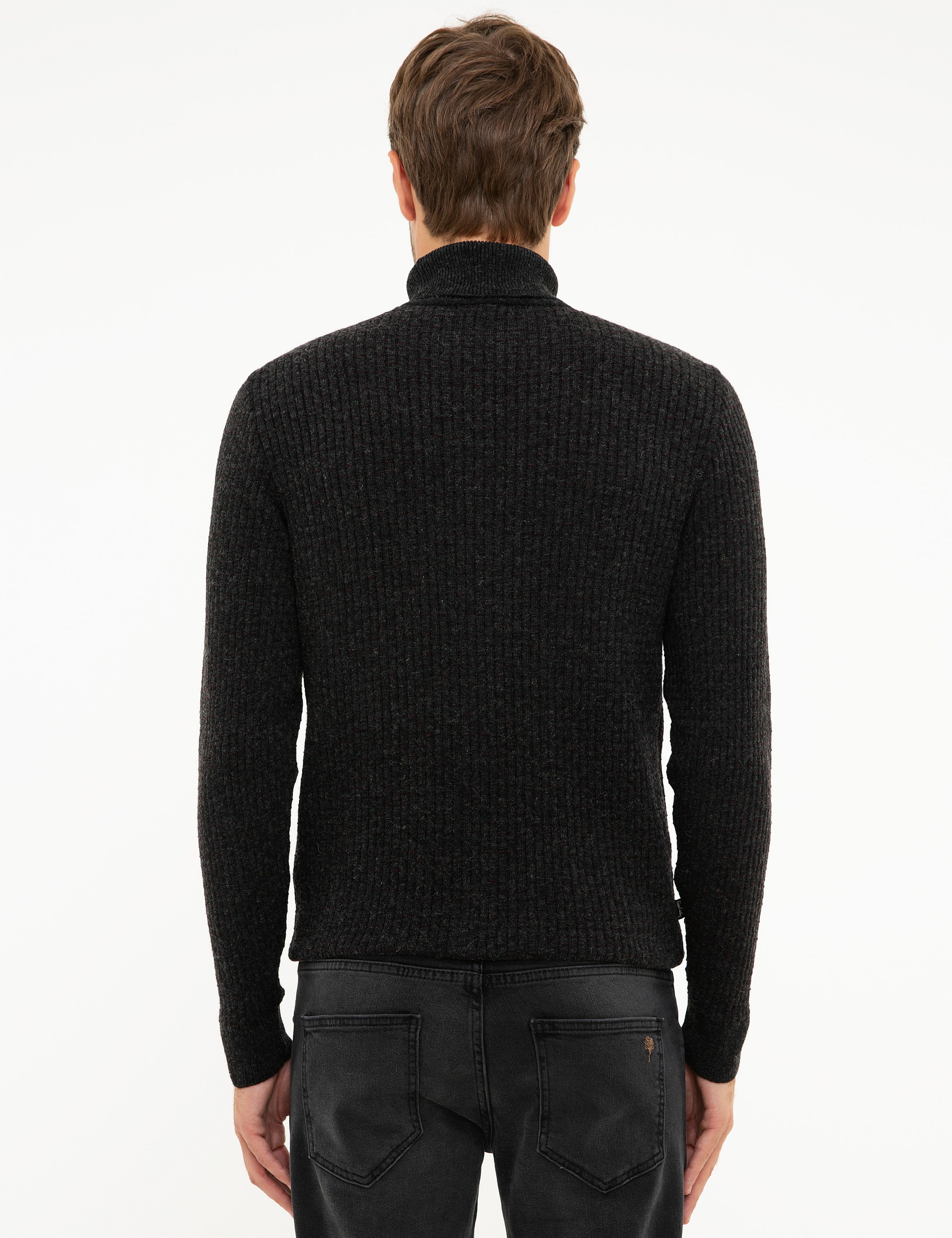 Füme Slim Fit Triko Kazak - Image 4