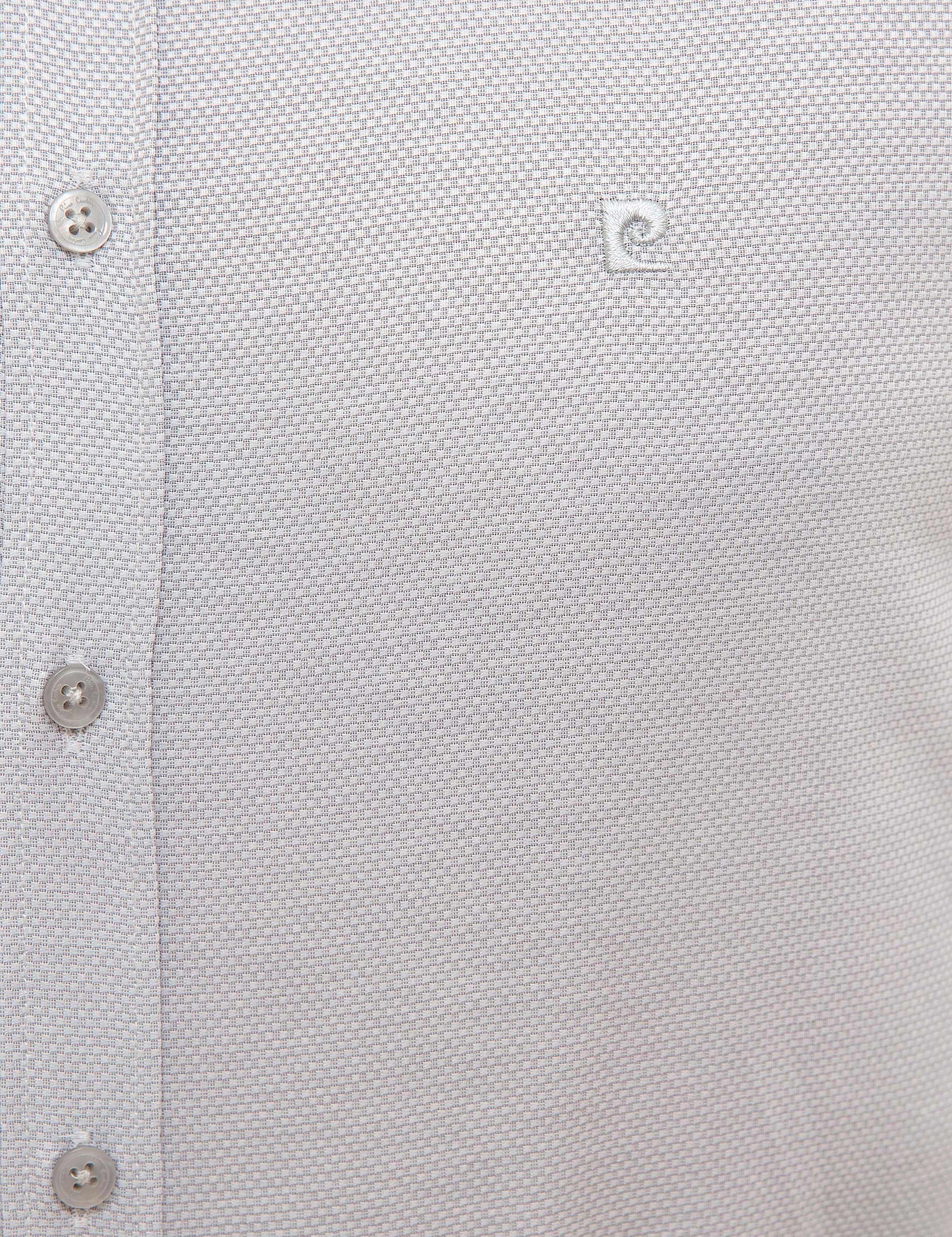 Gri Slim Fit Gömlek - Image 5