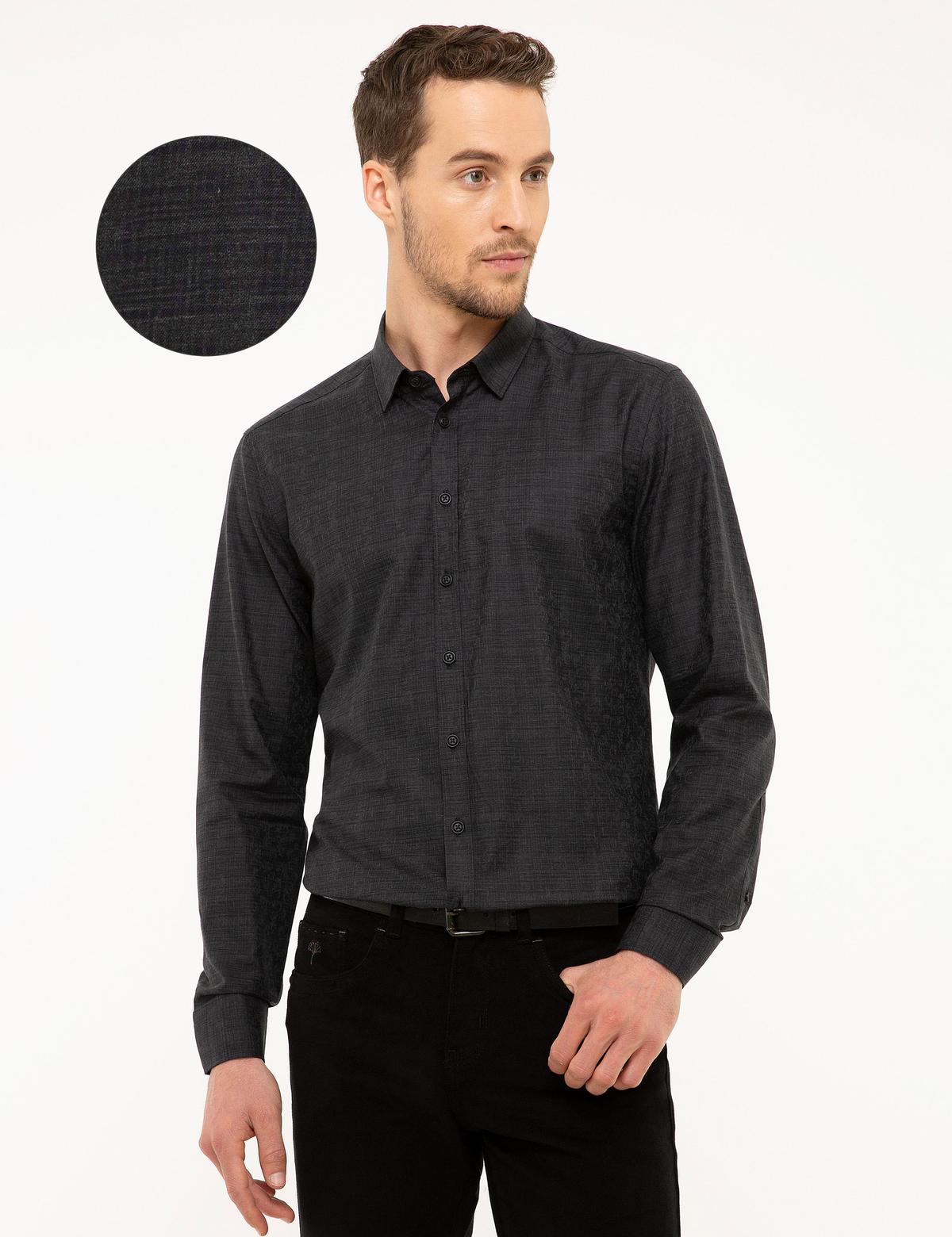 Siyah Slim Fit Gömlek
