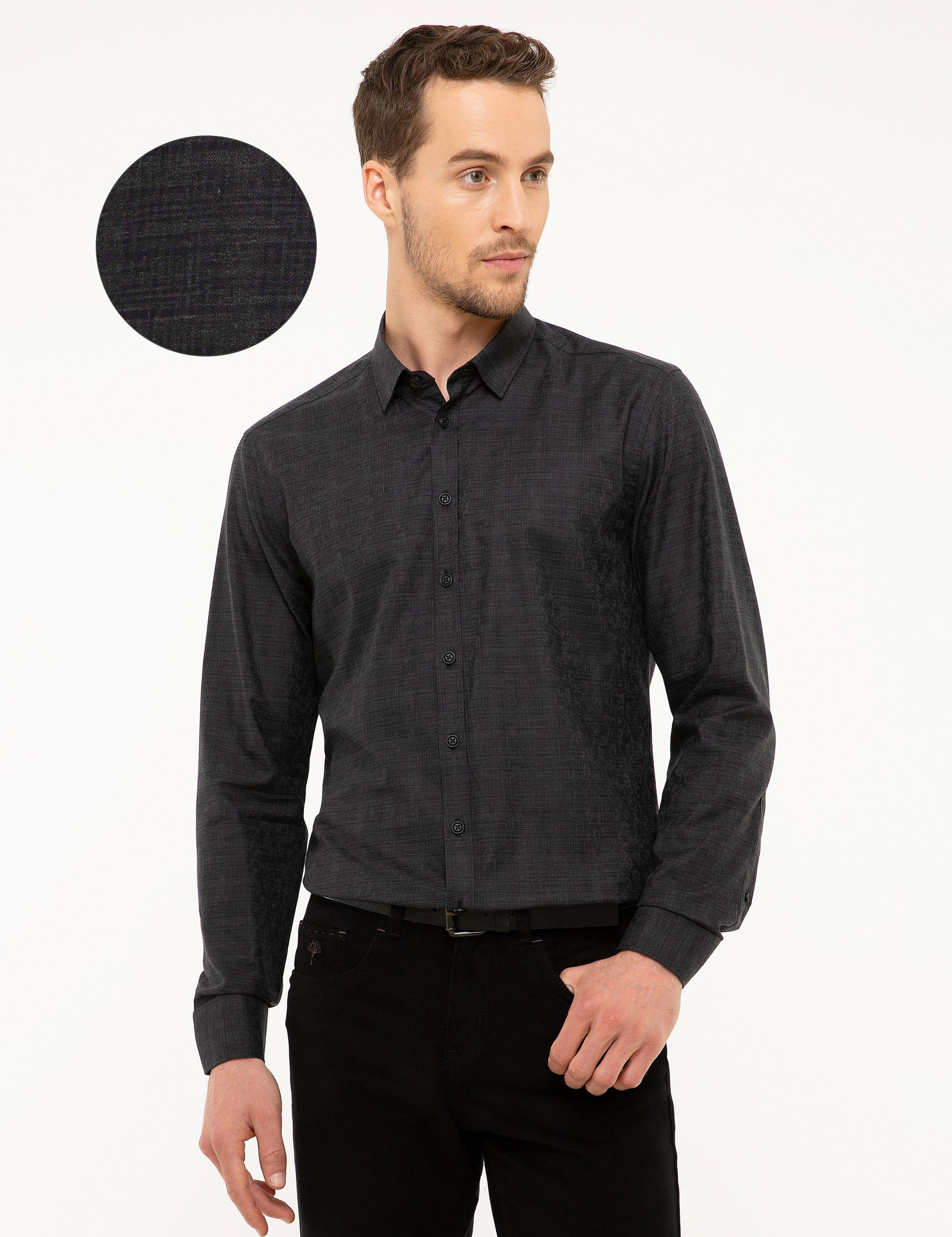 Siyah Slim Fit Gömlek