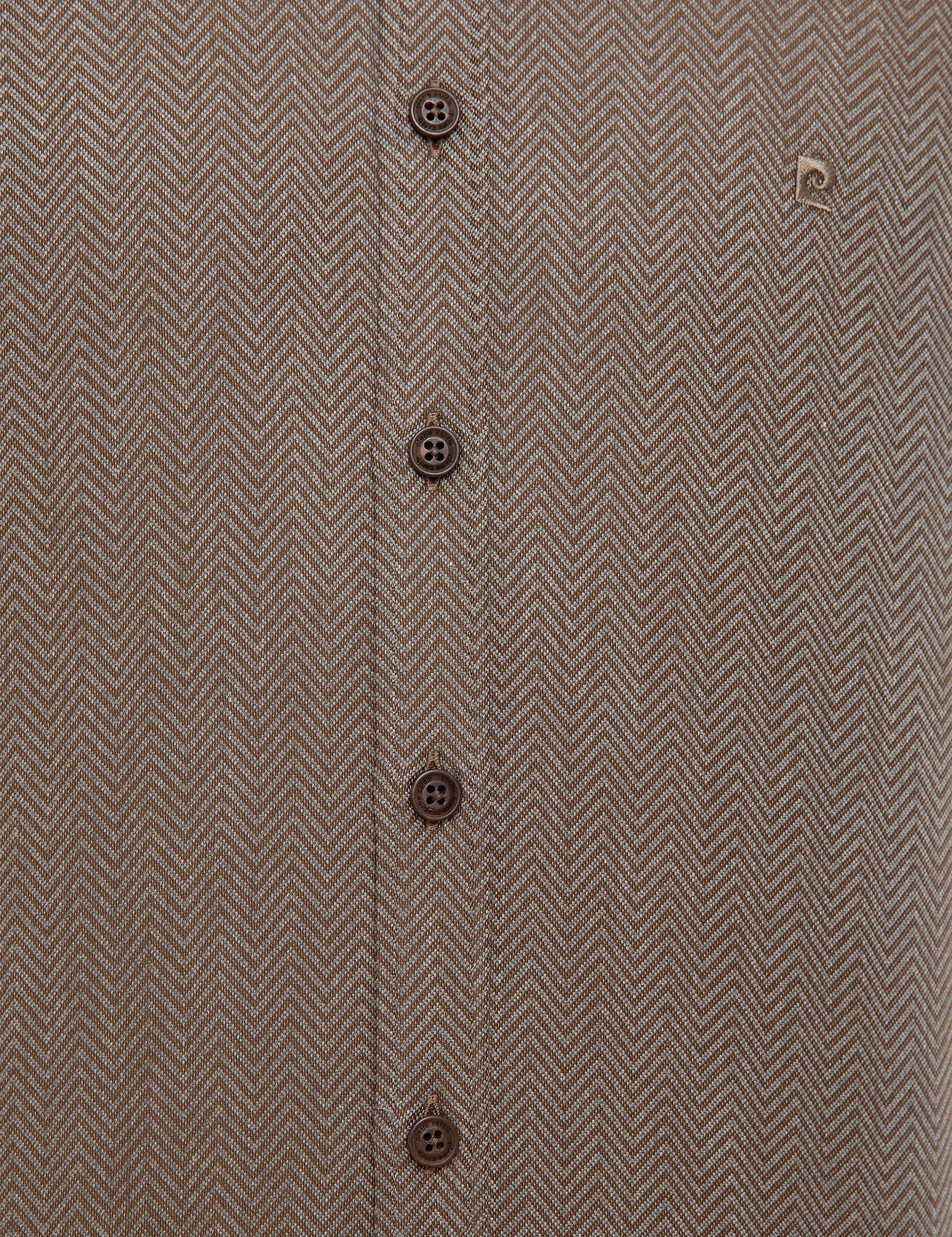 Kahverengi Slim Fit Gömlek