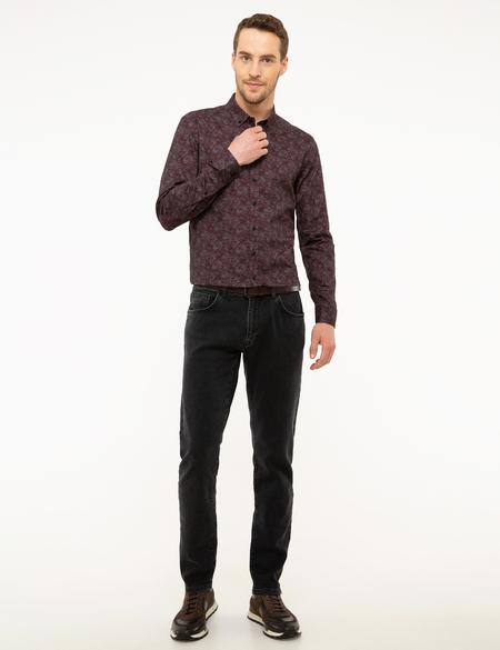 Bordo Slim Fit Gömlek - 50209298017