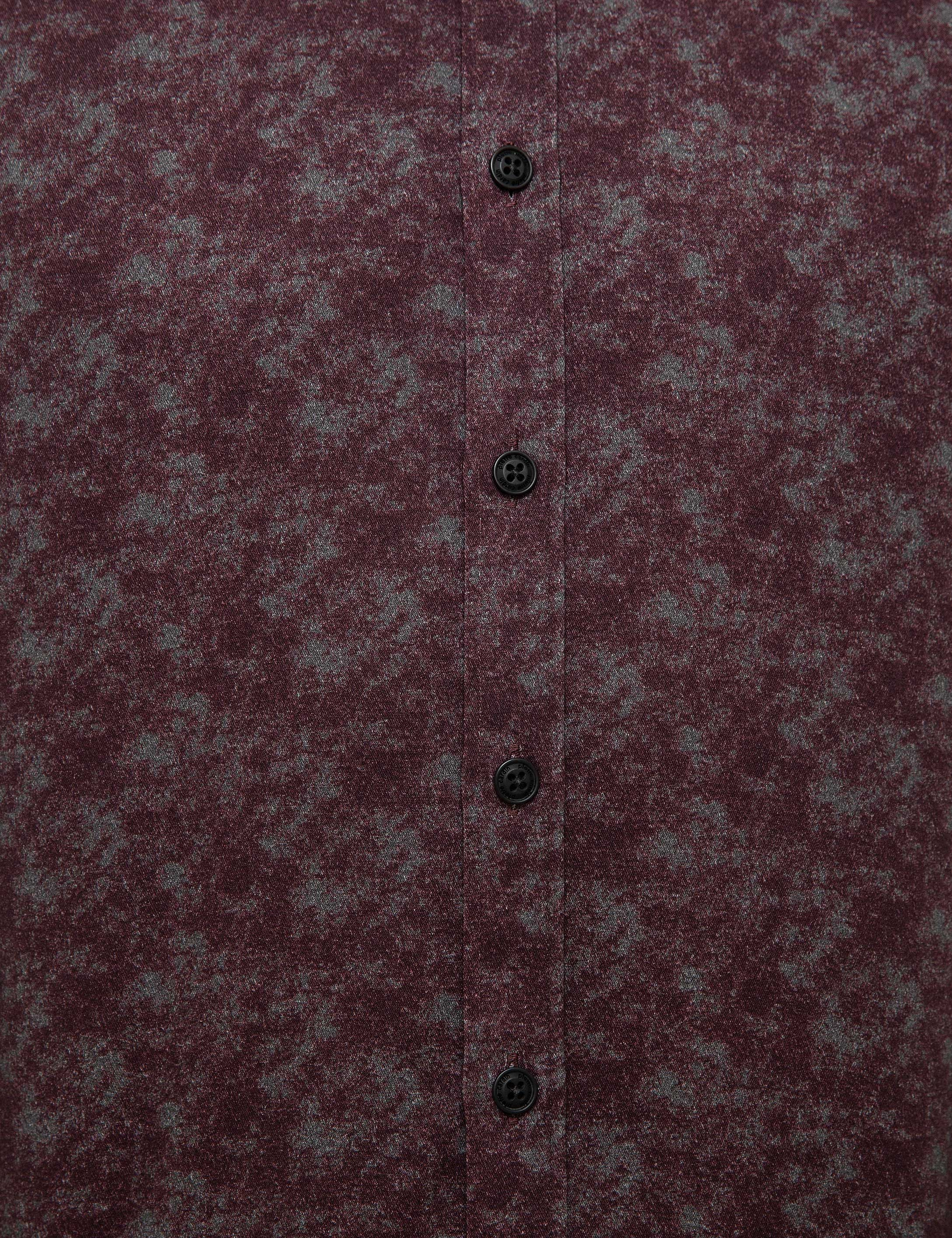 Bordo Slim Fit Gömlek