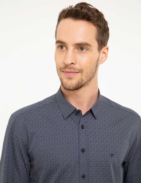 Antrasit Gri Slim Fit Gömlek - 50209602019