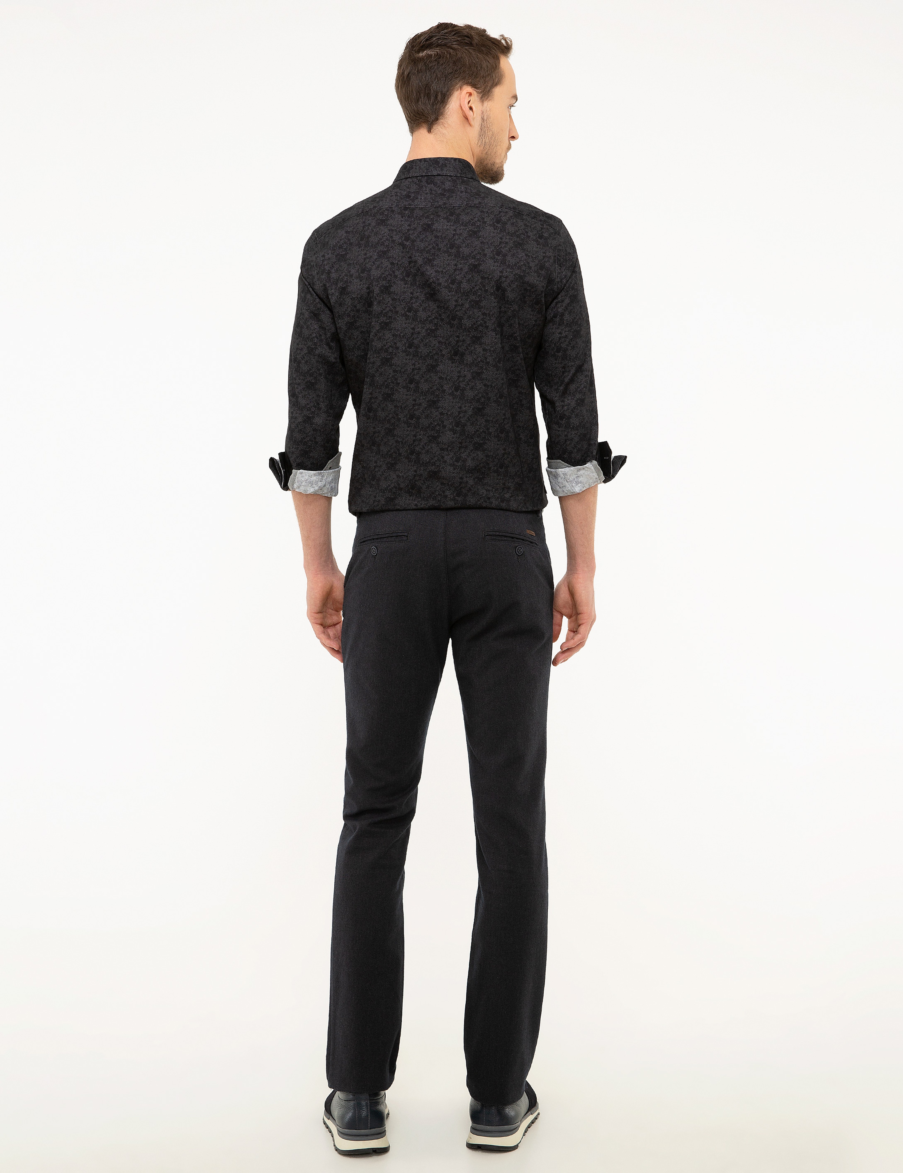 Lacivert Regular Fit Chino Pantolon