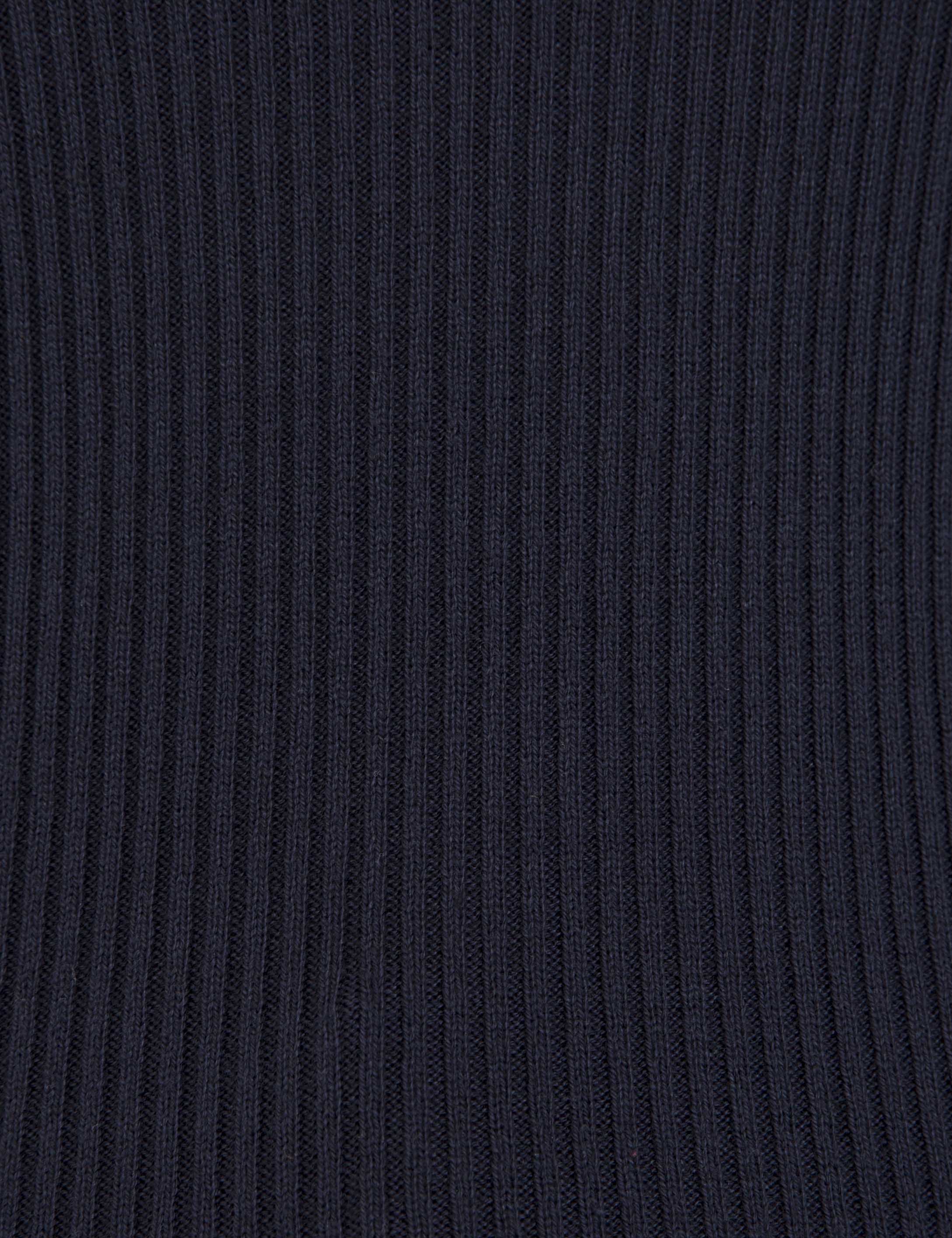 Lacivert Slim Fit V Yaka Kazak - Image 6