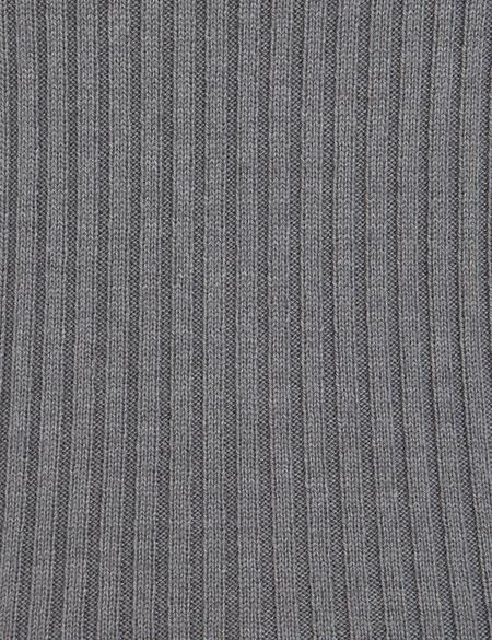 Gri Slim Fit Balıkçı Yaka Triko Kazak - 50210396003