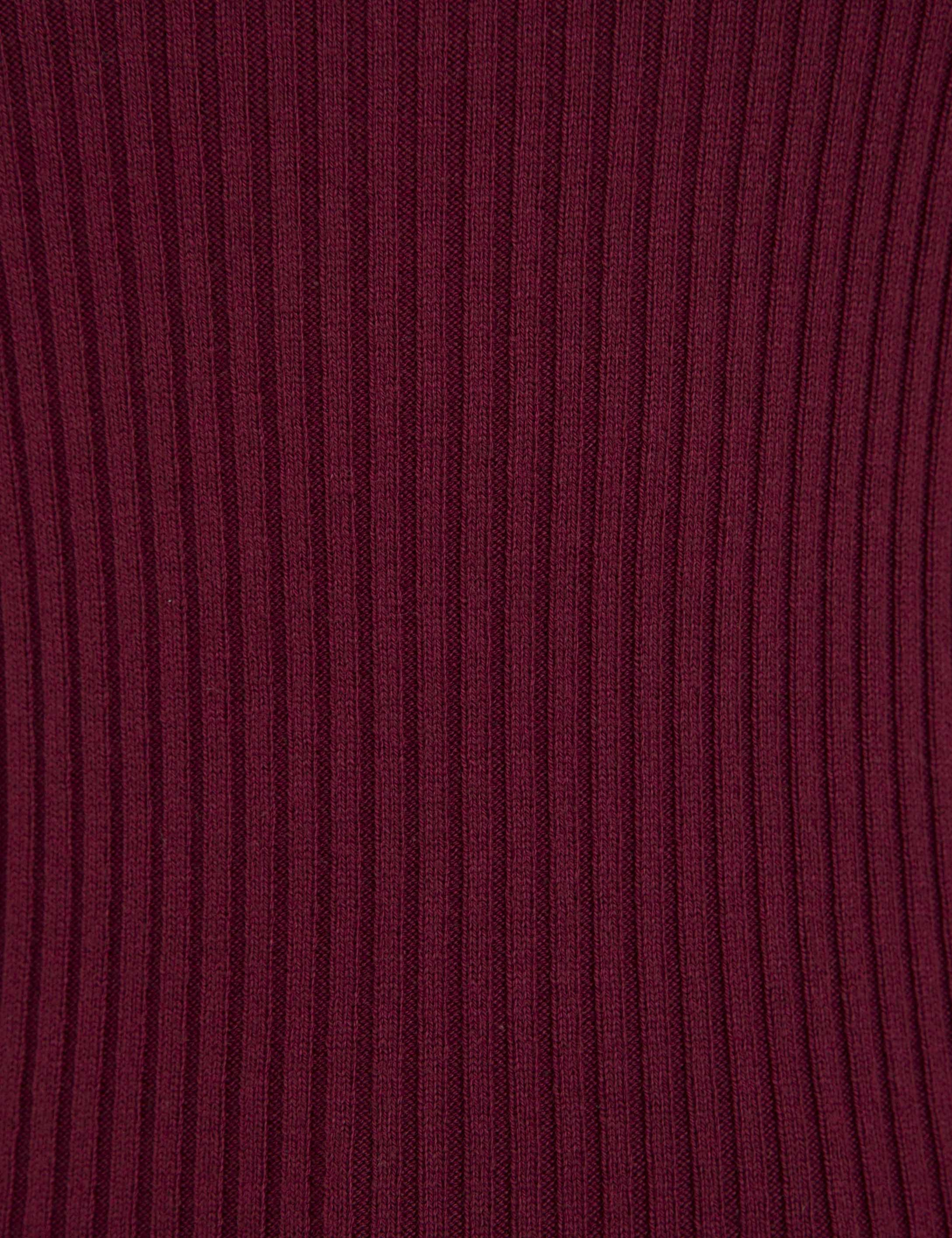 Bordo Slim Fit Kazak