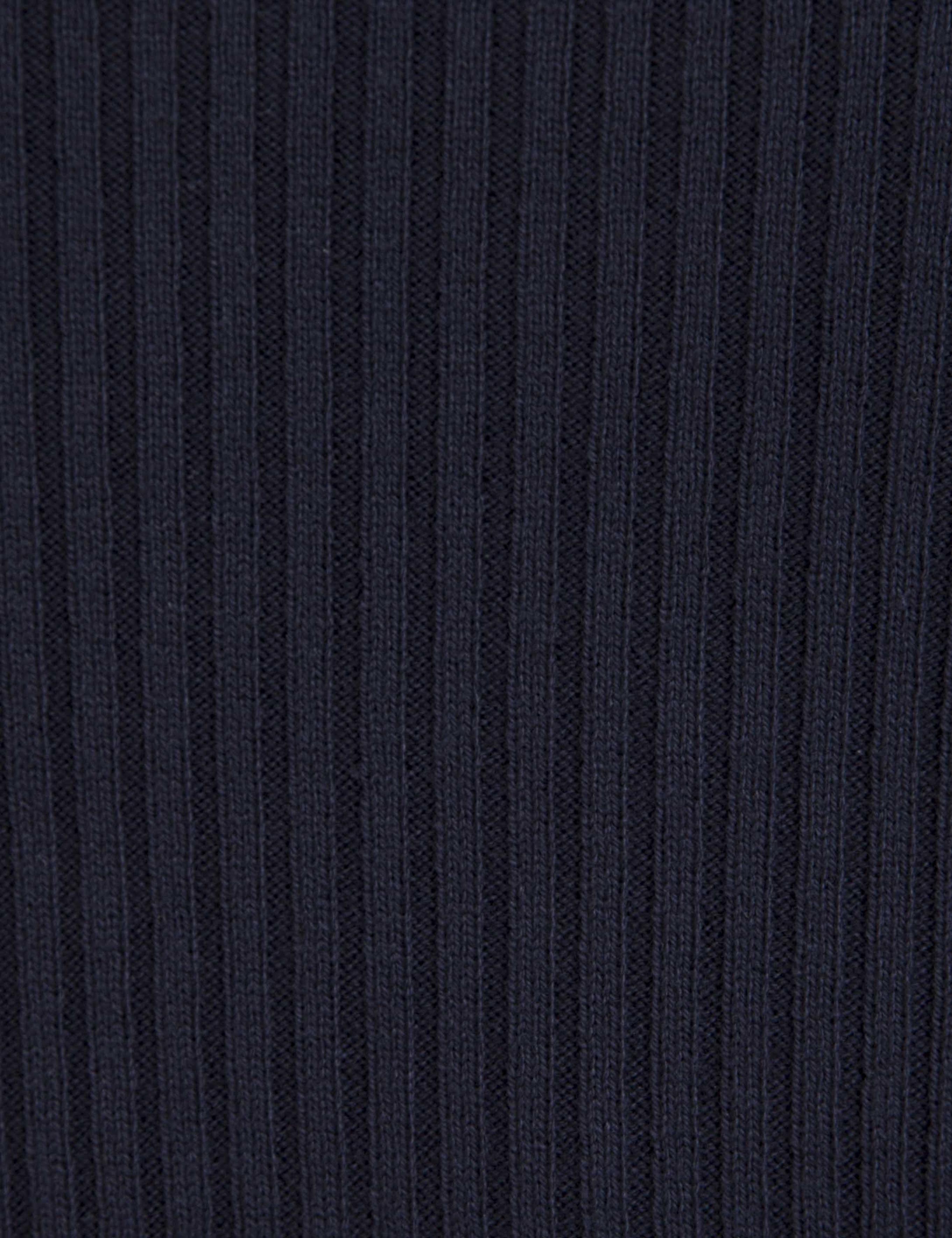 Lacivert Slim Fit Balıkçı Yaka Triko Kazak