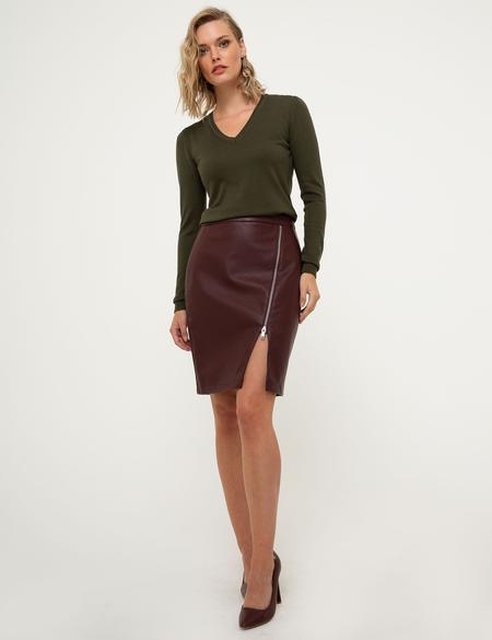 Haki Slim Fit Kazak - 50210425011