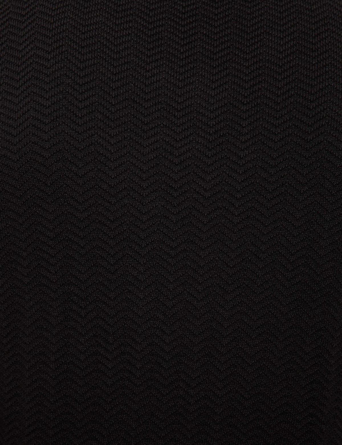 Siyah Slim Fit V Yaka Triko Kazak - 50210687014