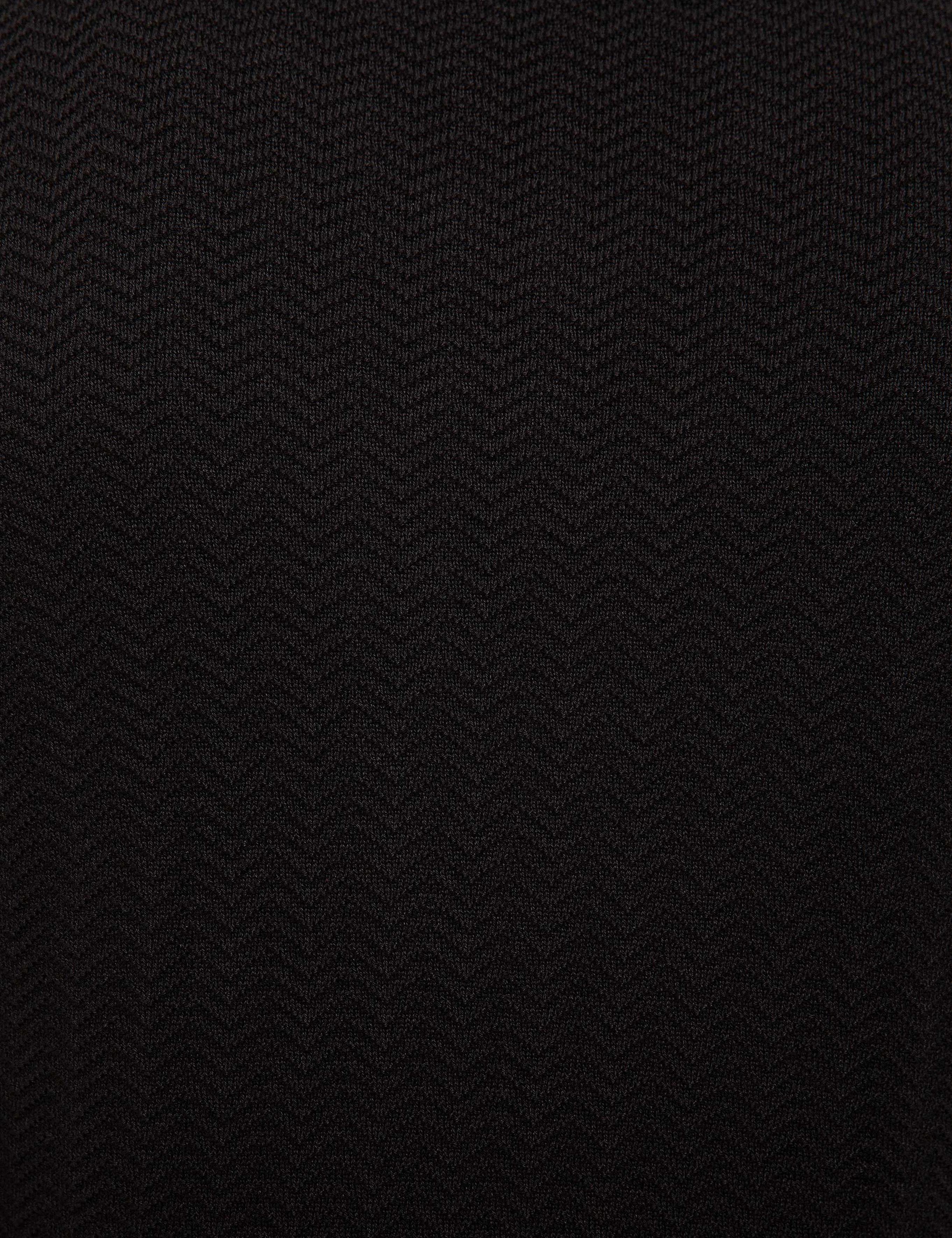 Siyah Slim Fit V Yaka Triko Kazak