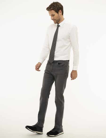 Gri Slim Fit Jean Pantolon - 50211314033