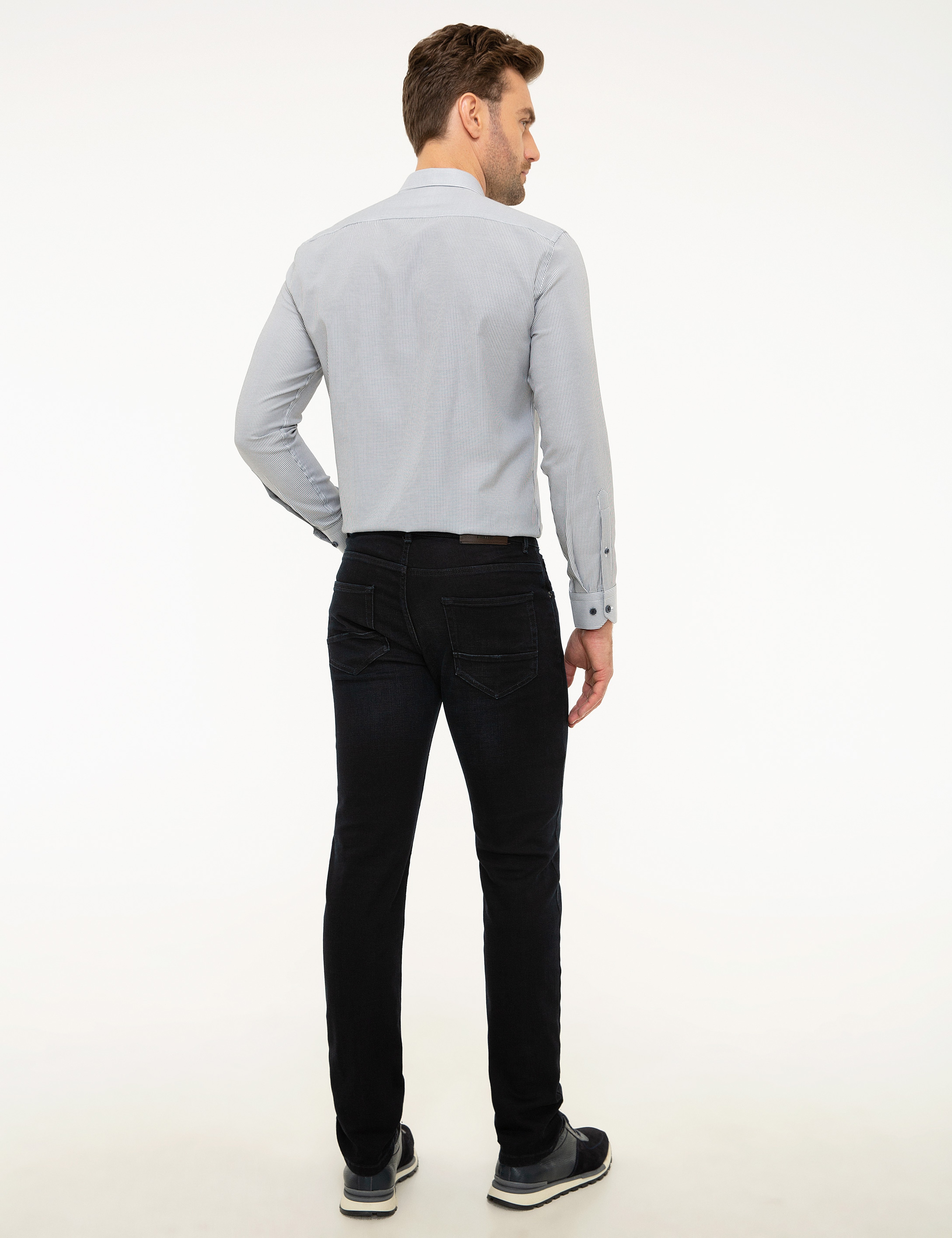 Koyu Lacivert Slim Fit Jean Pantolon