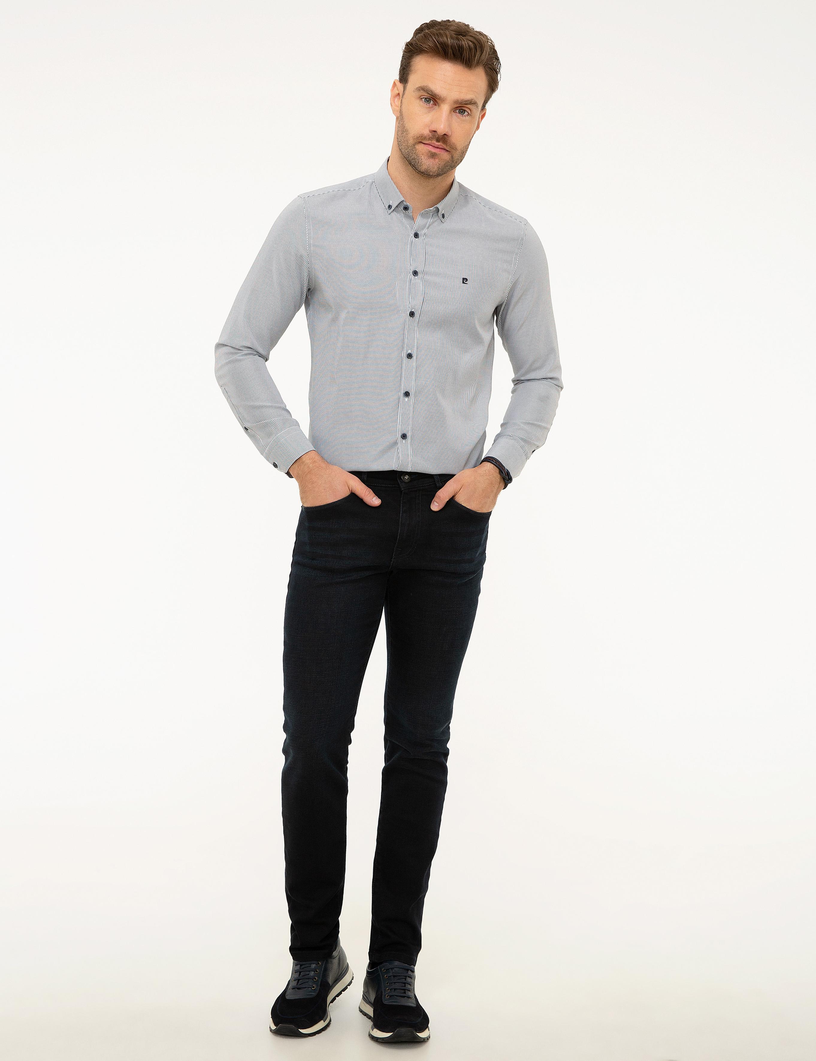 Koyu Lacivert Slim Fit Jean Pantolon
