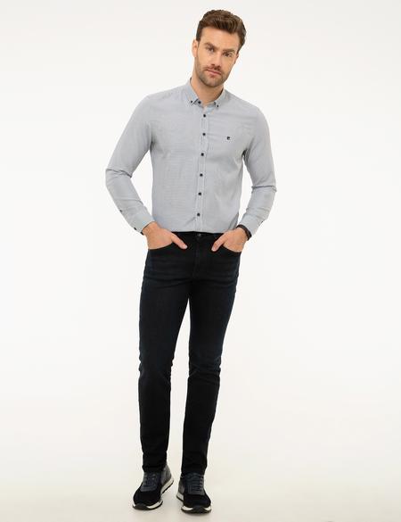 Koyu Lacivert Slim Fit Jean Pantolon - 50211320033