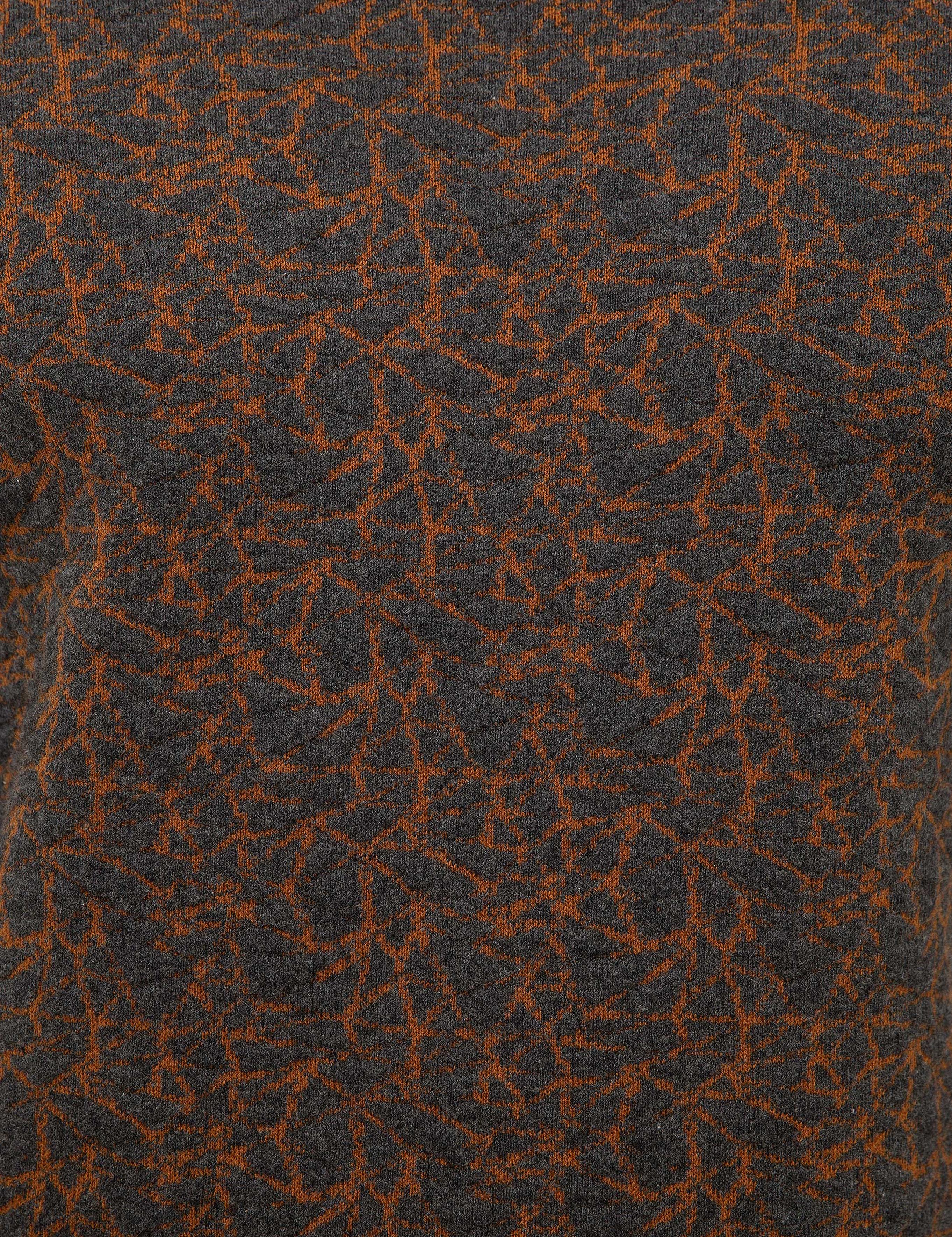 Gri Melanj Slim Fit Triko Kazak