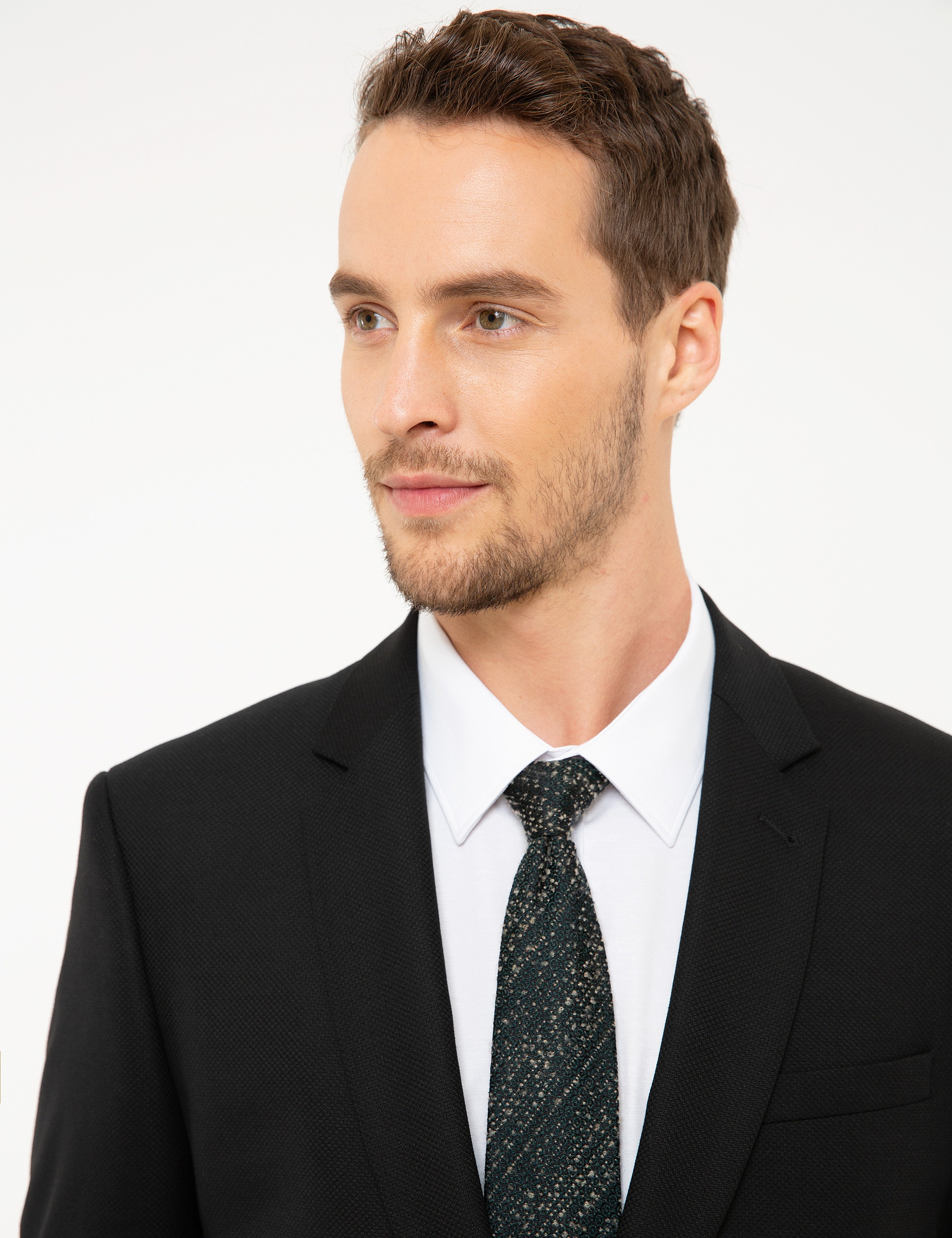 Siyah Slim Fit Takım Elbise - Image 2