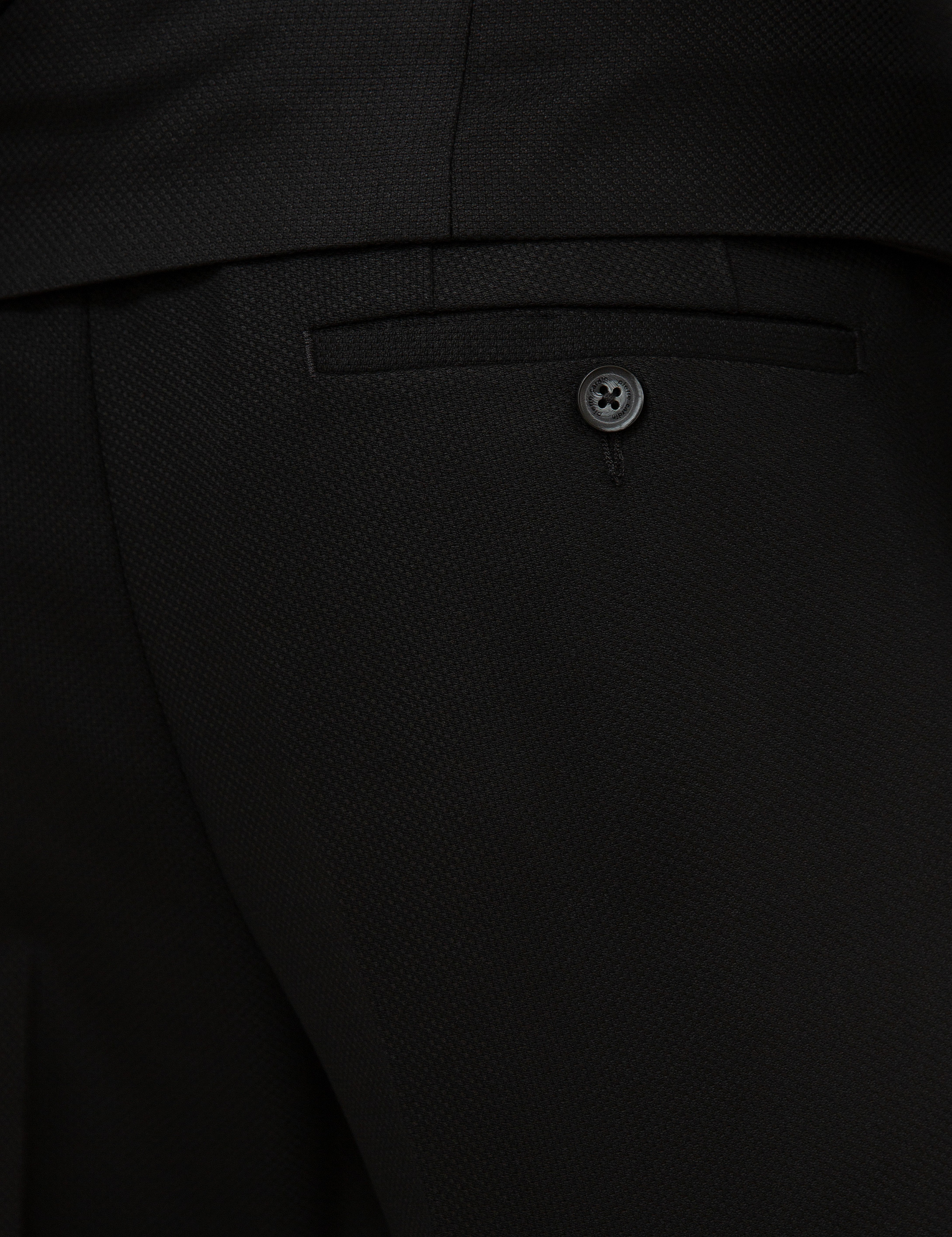 Siyah Slim Fit Takım Elbise - Image 5