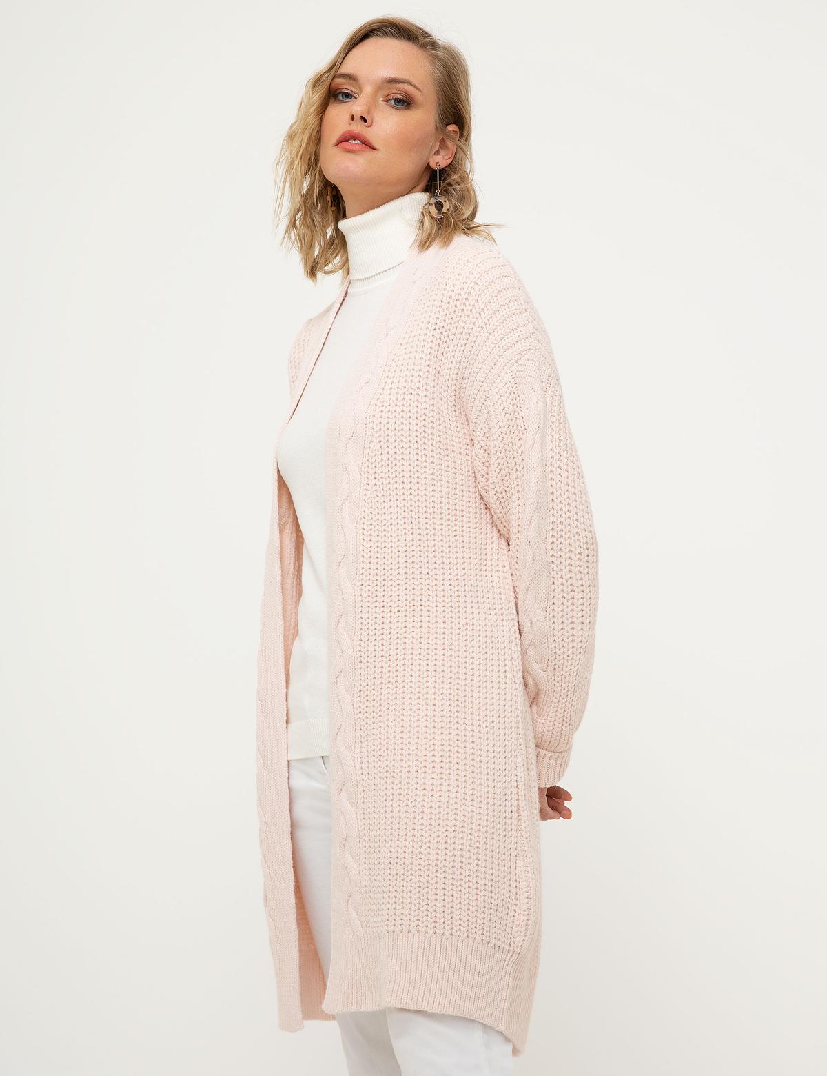 Pembe Triko Hırka - 50213524058