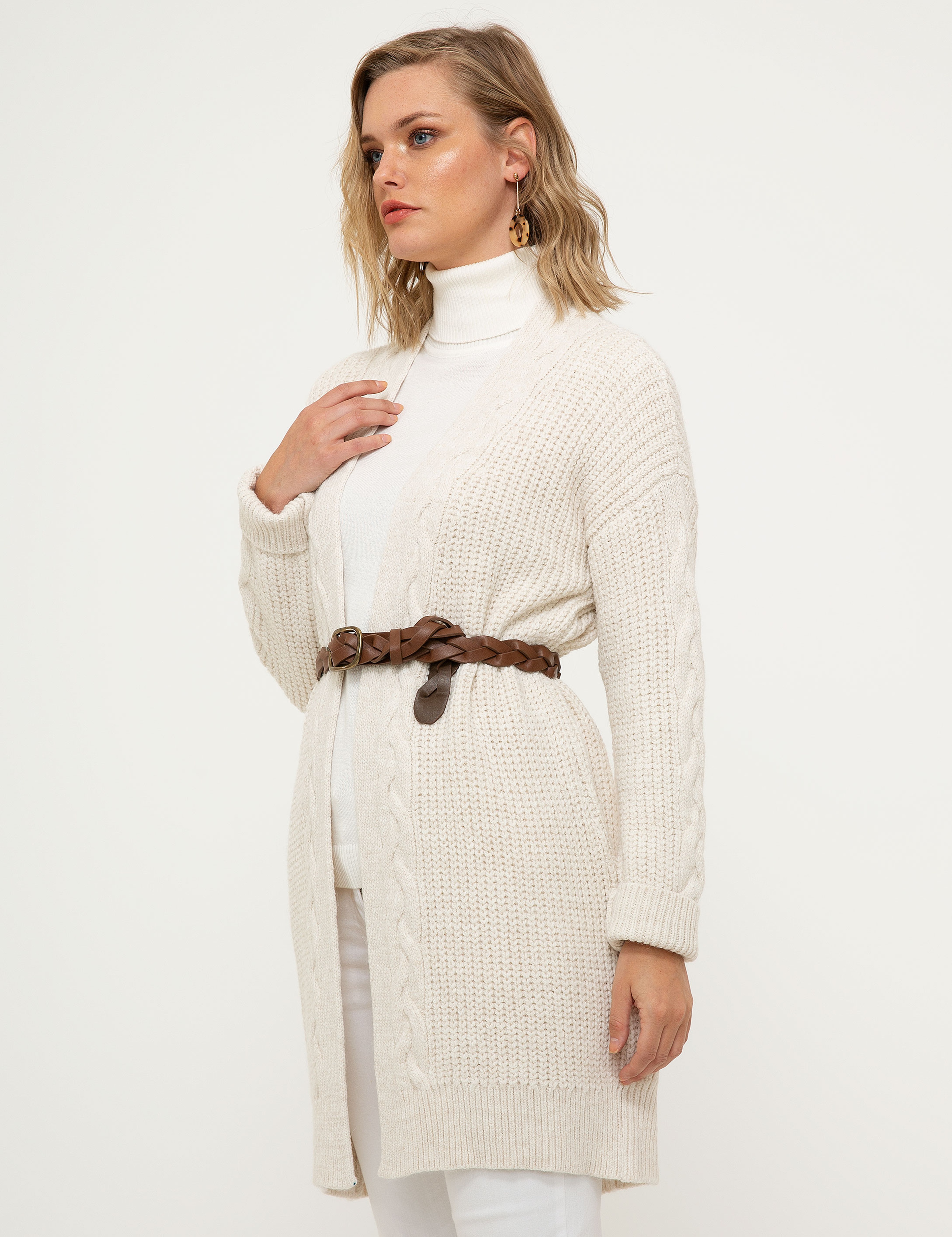 Bej Triko Hırka - Image 3