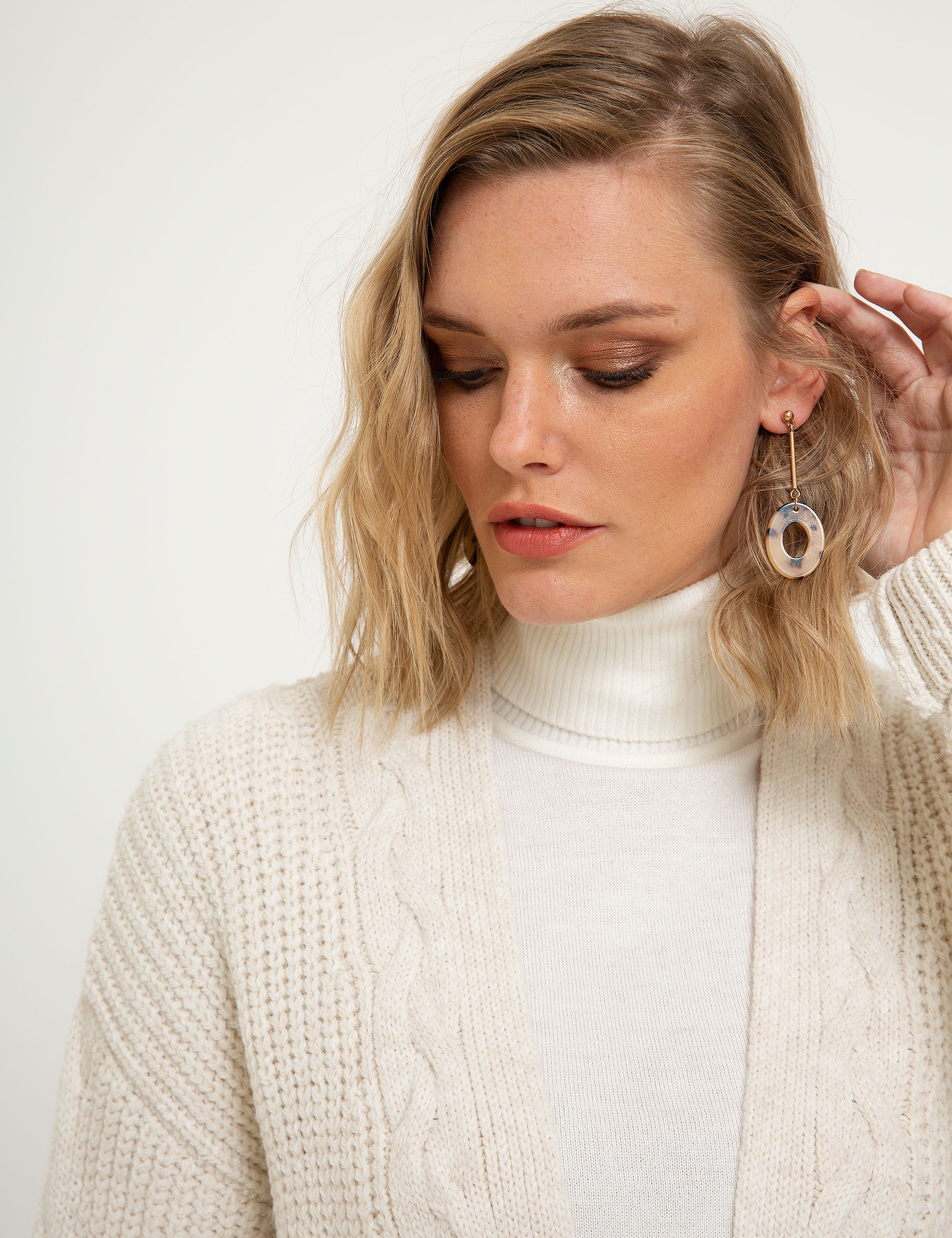 Bej Triko Hırka