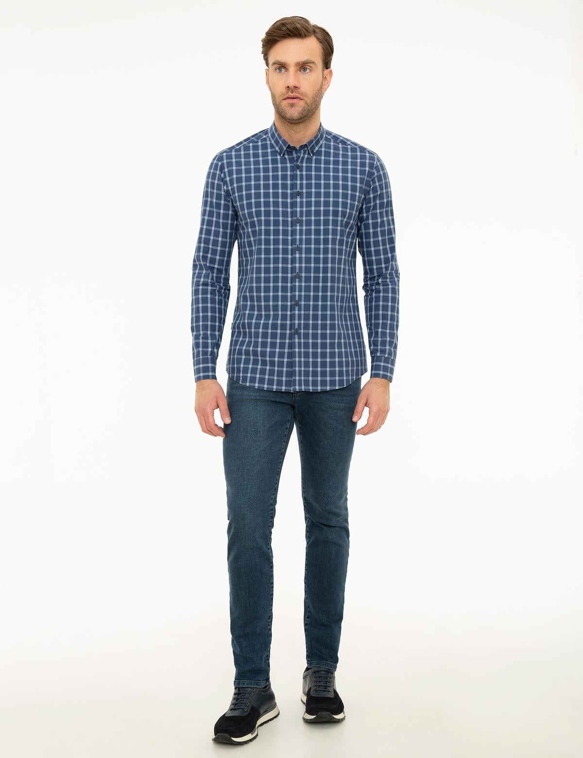 Lacivert Slim Fit Gömlek - 50209286010