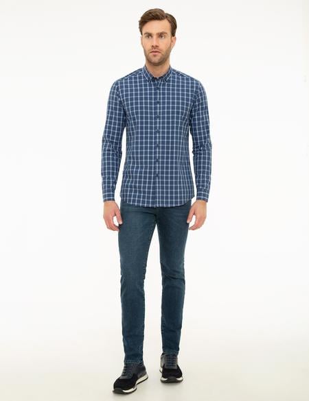 Lacivert Slim Fit Gömlek - 50209286010