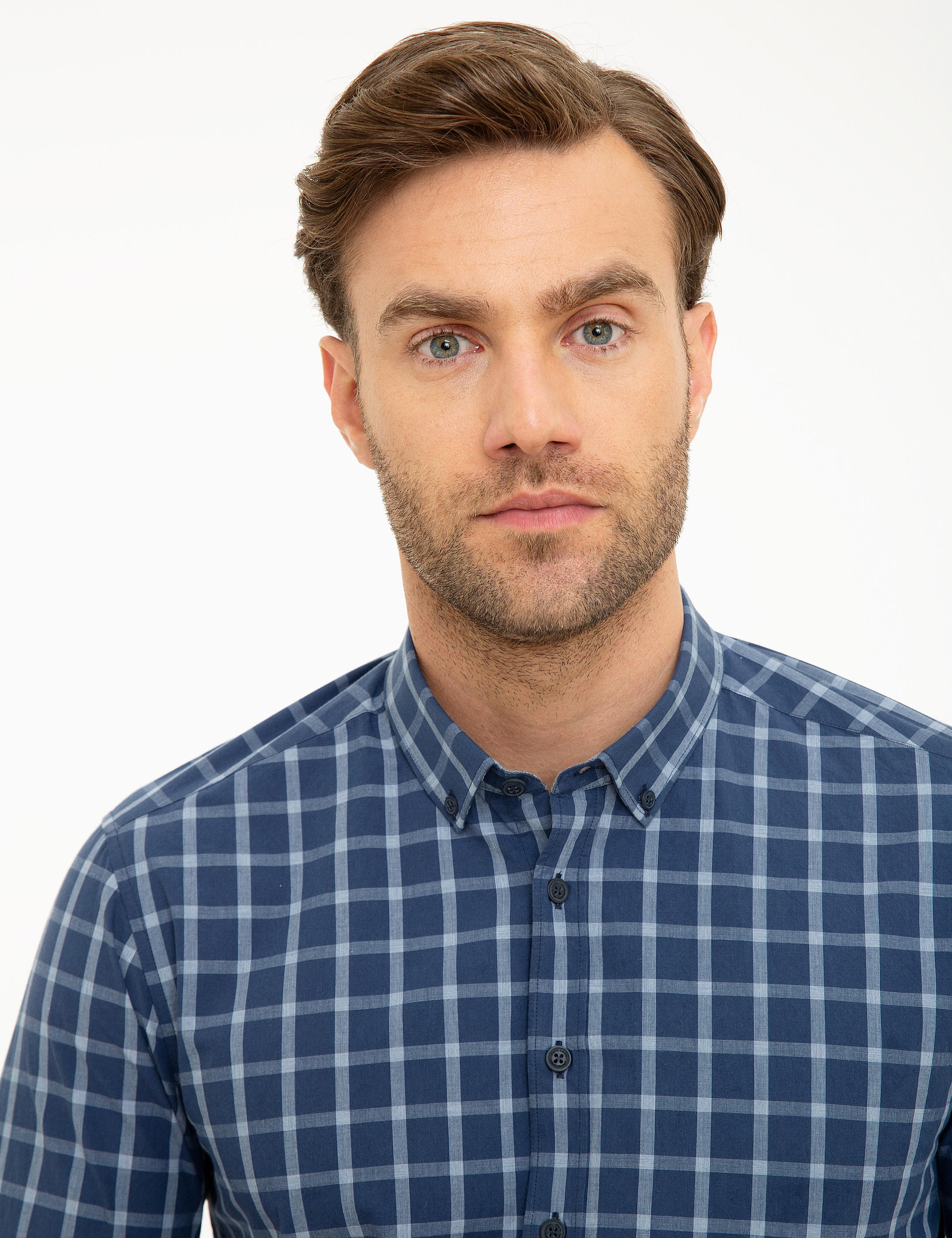 Lacivert Slim Fit Gömlek