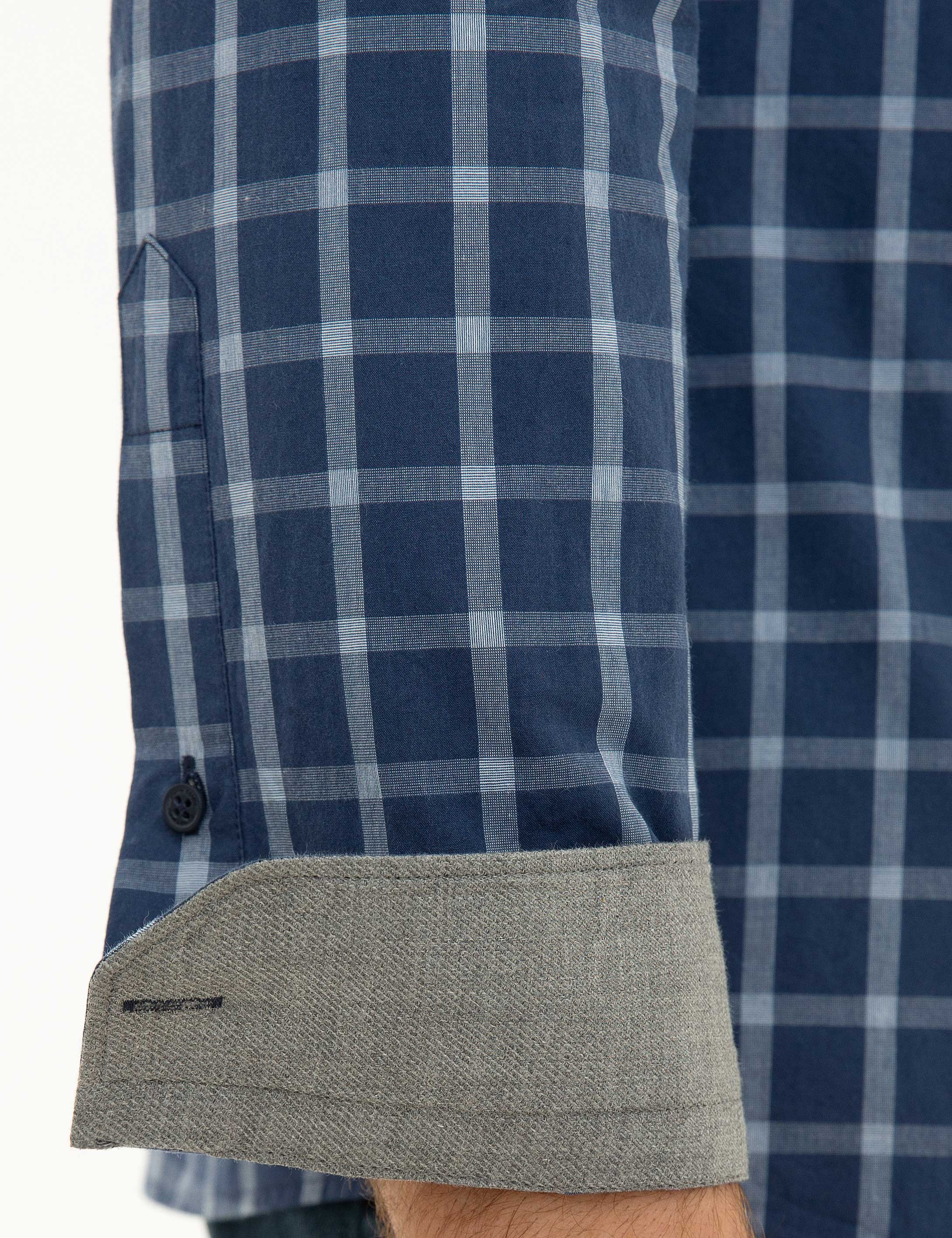 Lacivert Slim Fit Gömlek - Image 6